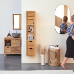 Meuble Sous Vasque En Teck 165 Cm Mobilier Salle De Bain