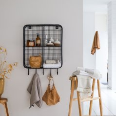 Wandschrank aus Metall und Teak 40 Michal - - Tikamoon