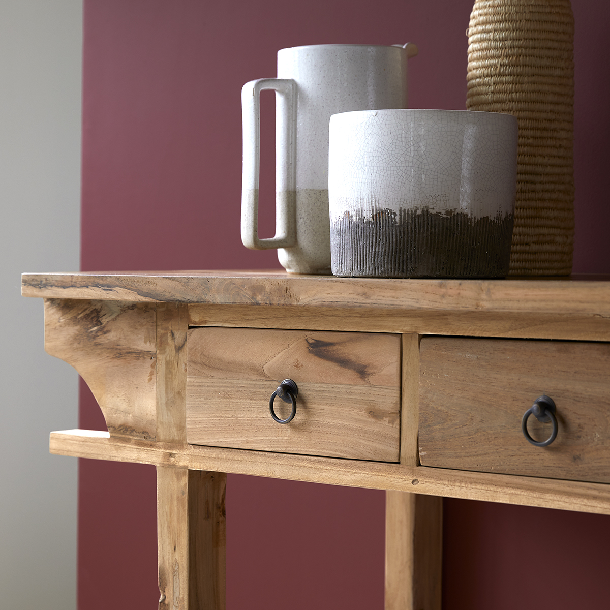 115 Junie side table in recycled solid teak 115 Junie side table in recycled solid teak