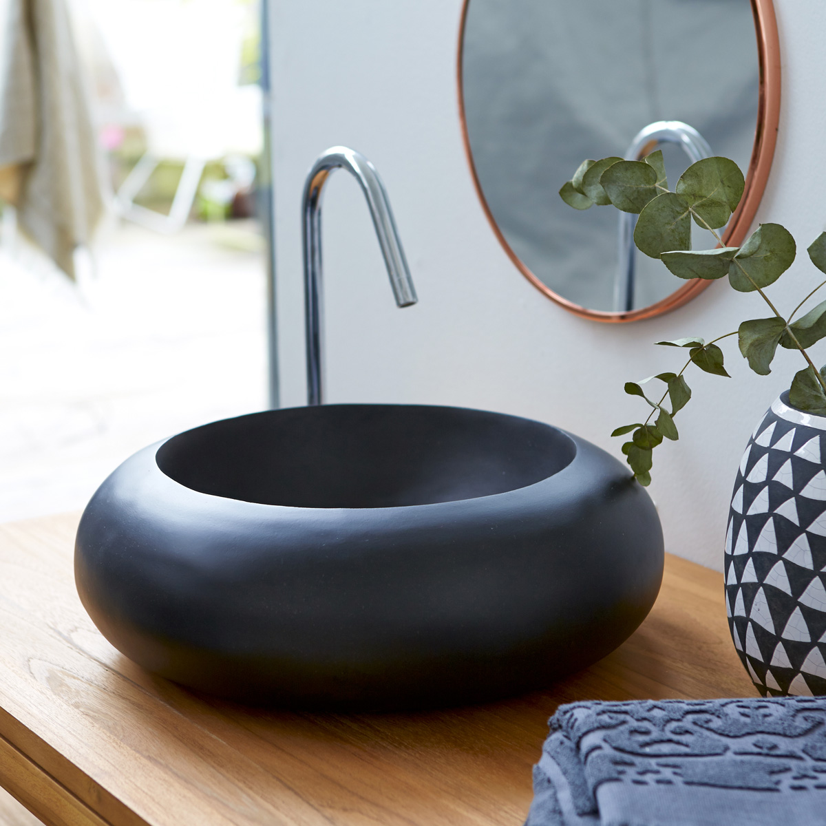 Acqua black terrazzo Washbasin Acqua black terrazzo Washbasin