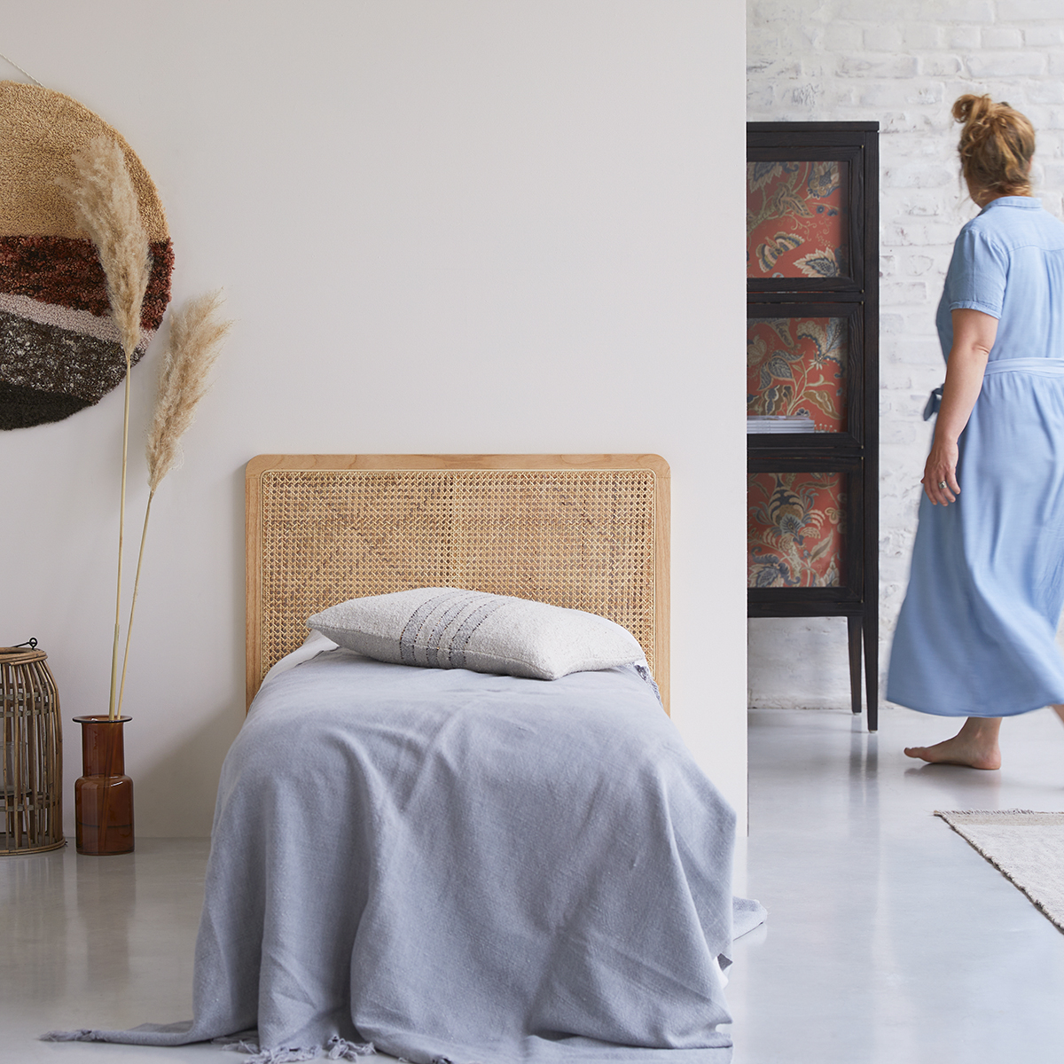 Adèle caned rattan Headboard 90 cm Adèle caned rattan Headboard 90 cm