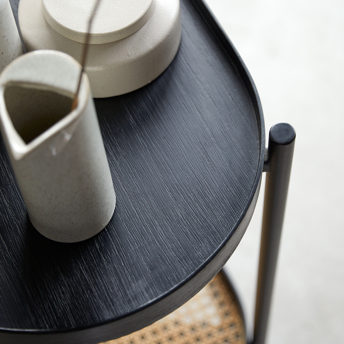 Alix mindi and canework console table Alix mindi and canework console table