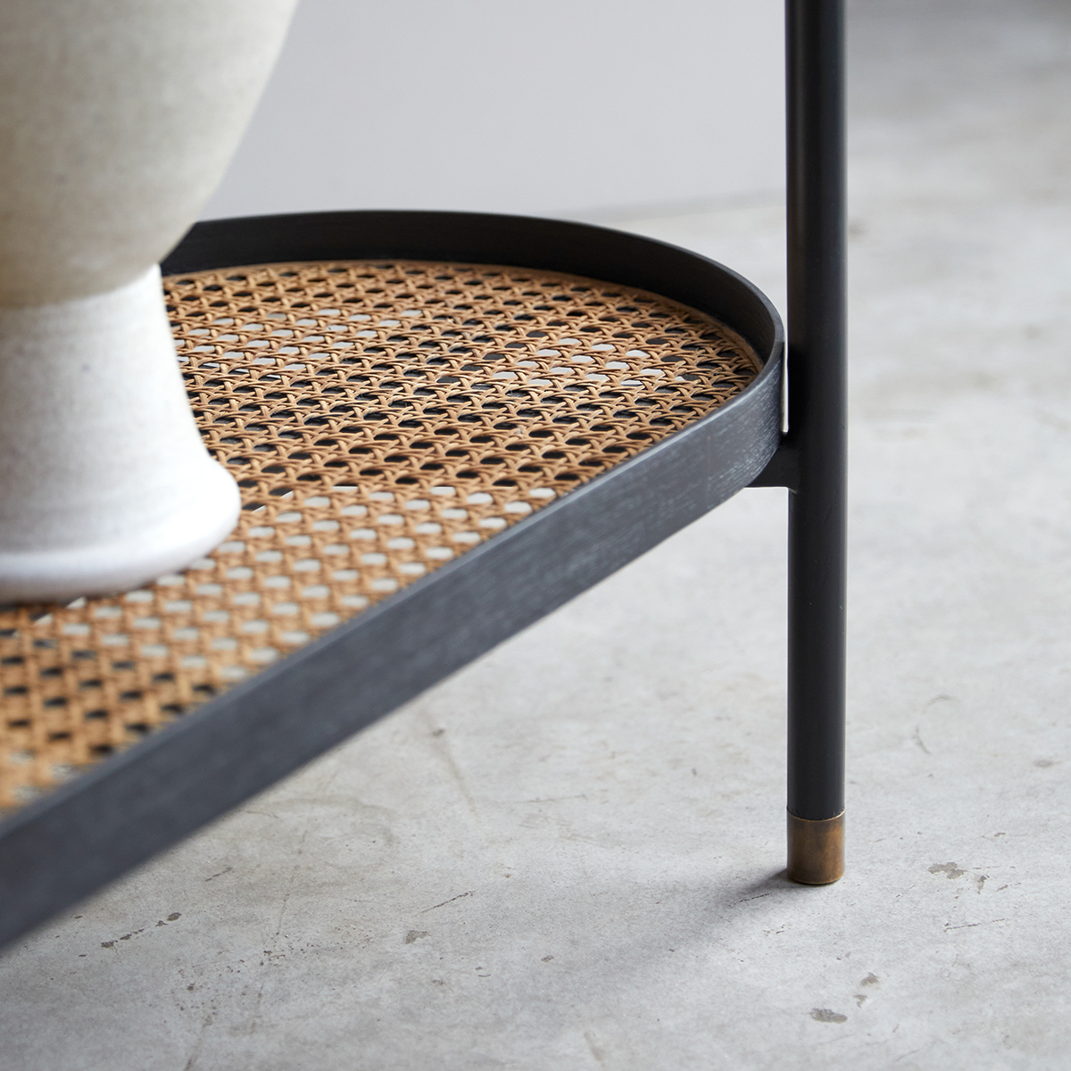 Alix mindi and canework console table Alix mindi and canework console table