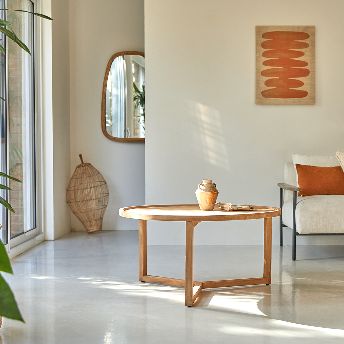 Ana solid teak Coffee Table 90 Ana solid teak Coffee Table 90