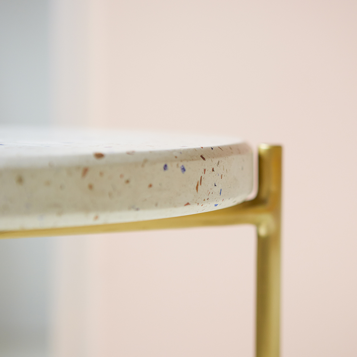 Anatole metal and terrazzo Bedside table confetti Anatole metal and terrazzo Bedside table confetti