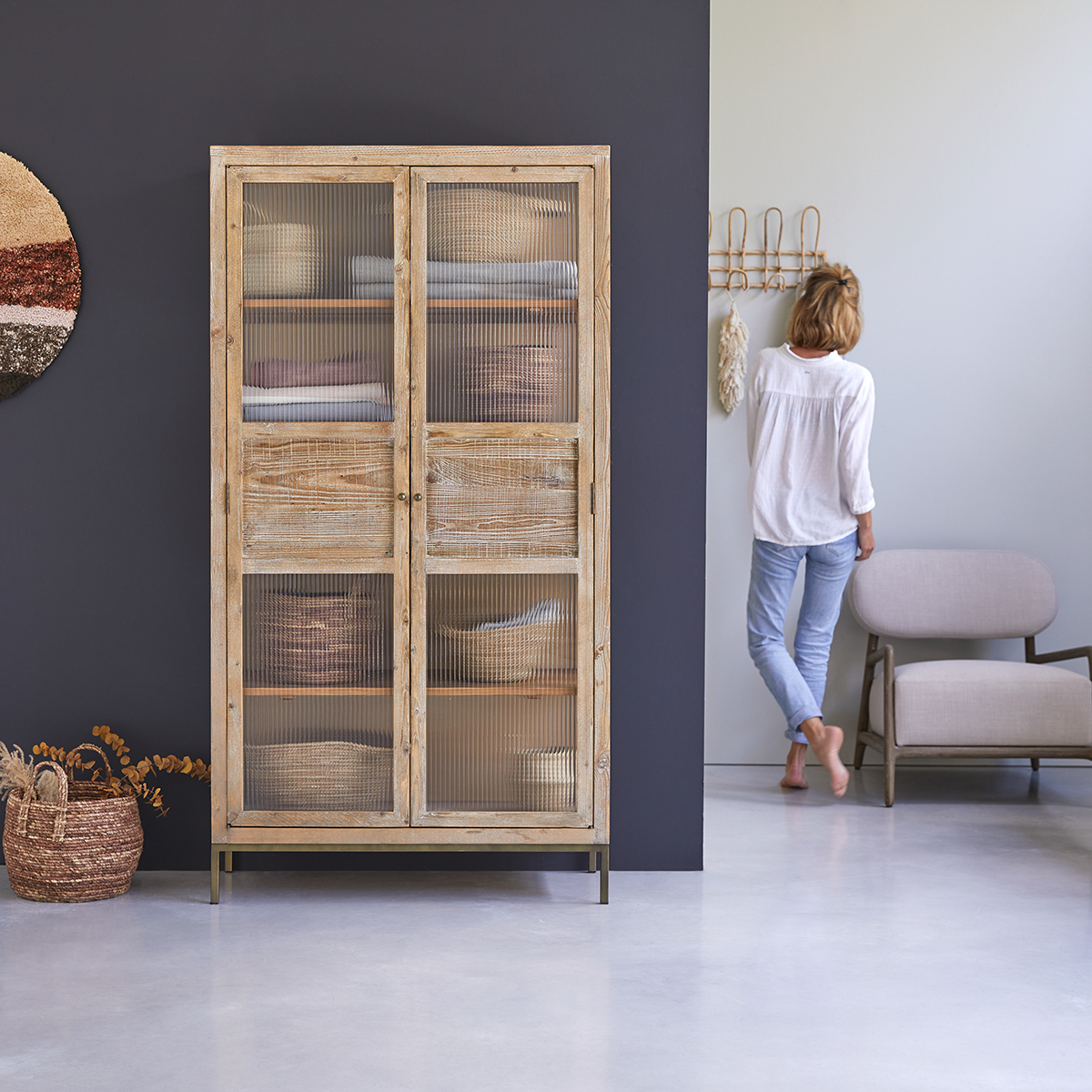 Andrea pine cupboard 190 Andrea pine cupboard 190