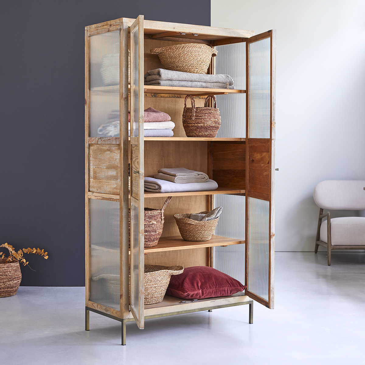 Andrea pine cupboard 190 Andrea pine cupboard 190