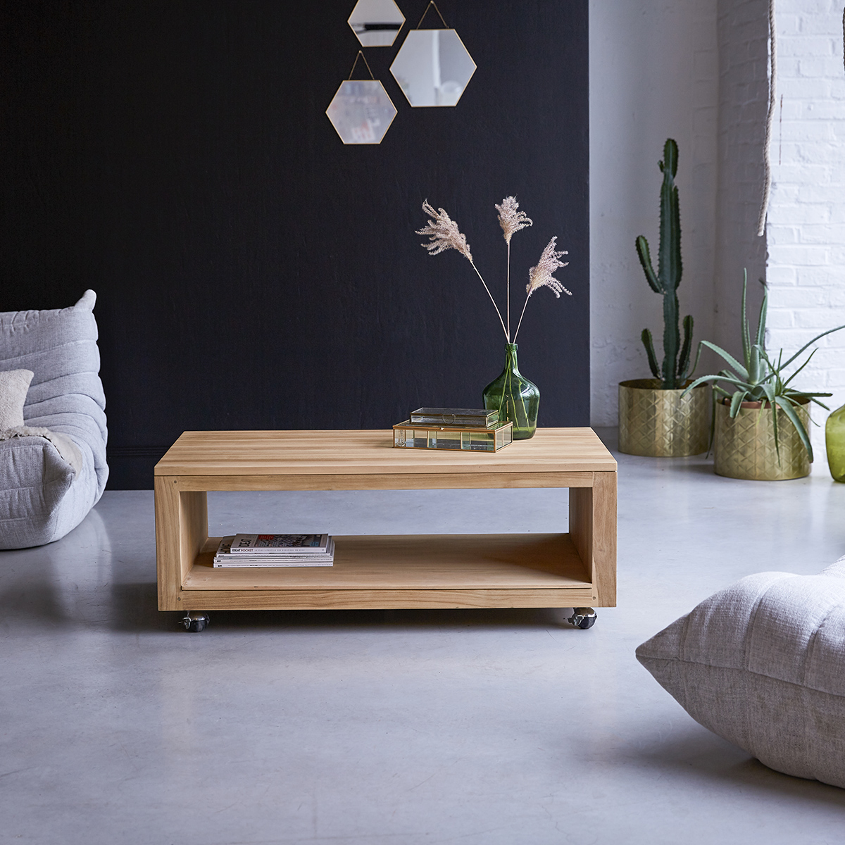 Anoa solid teak rectangular Coffee Table Anoa solid teak rectangular Coffee Table