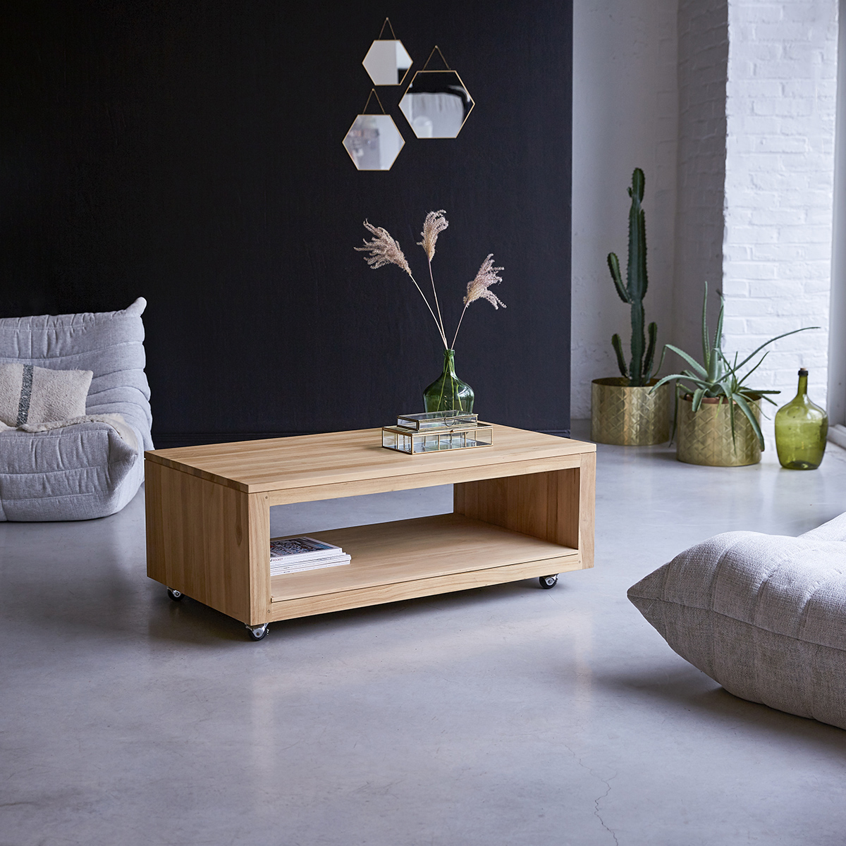 Anoa solid teak rectangular Coffee Table Anoa solid teak rectangular Coffee Table