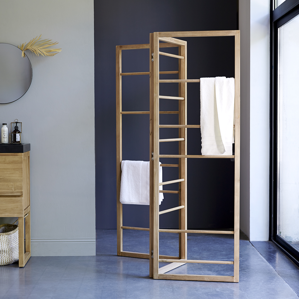 Anton solid teak linen rack 175 Anton solid teak linen rack 175