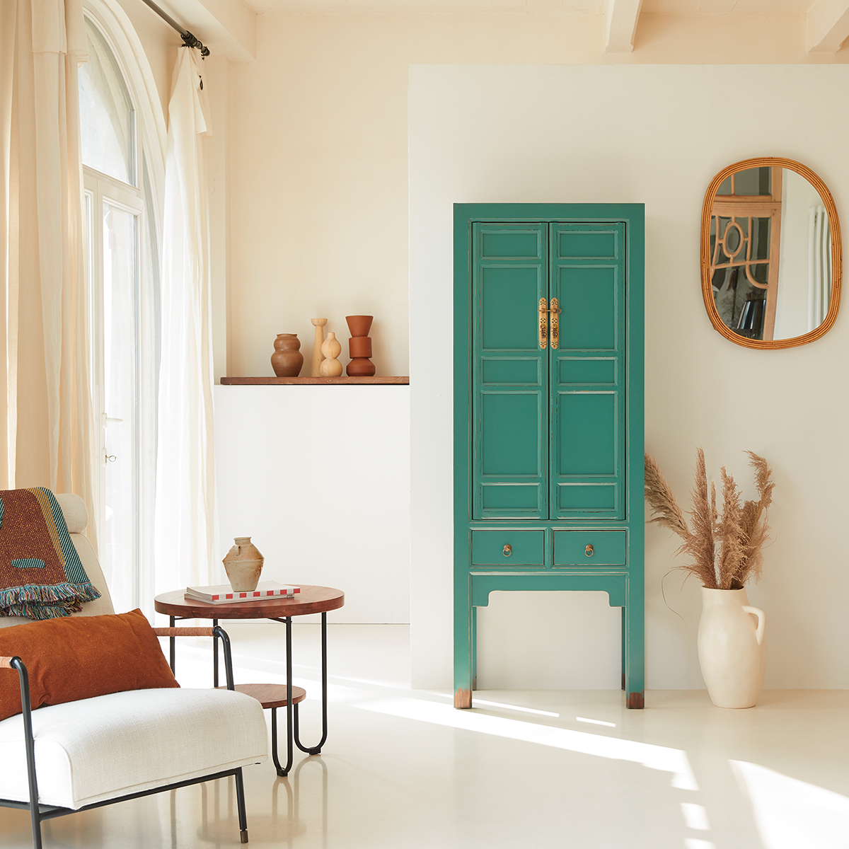 Armoire de rangement en pin 190 Suï Armoire de rangement en pin 190 Suï