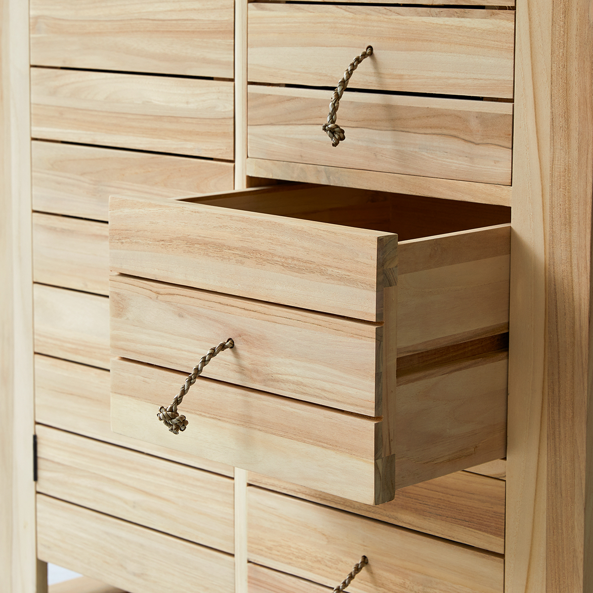 Armoire double en teck massif Minimalys Armoire double en teck massif Minimalys