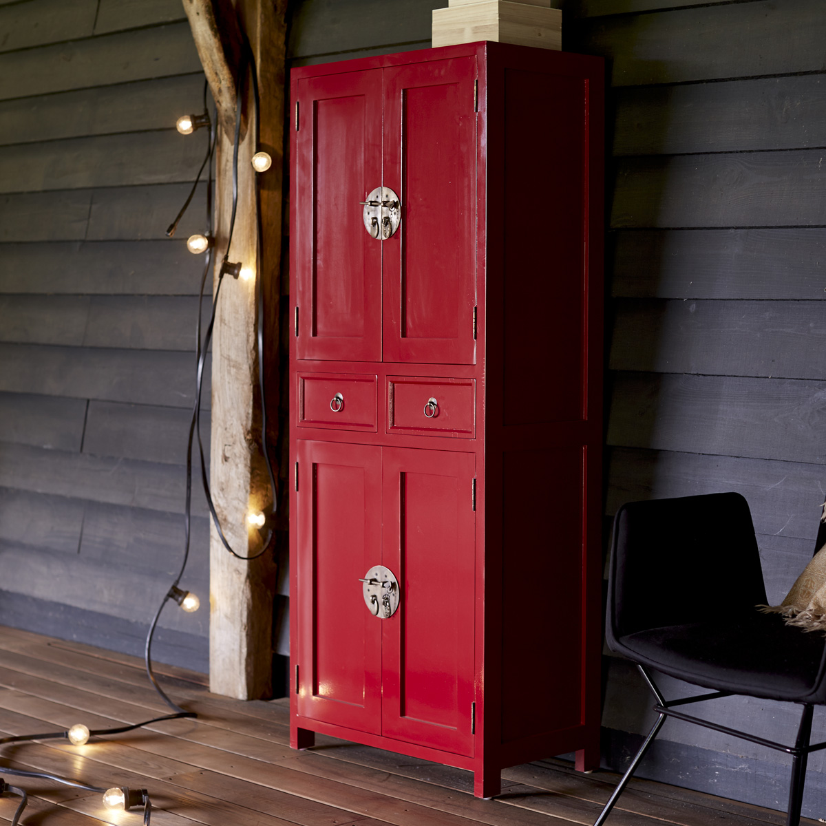 Armoire en acajou rouge 150 Yuki Armoire en acajou rouge 150 Yuki