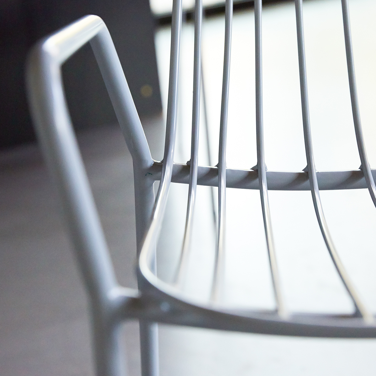 Arty Metal Armchair Bleu Grey Arty Metal Armchair Bleu Grey