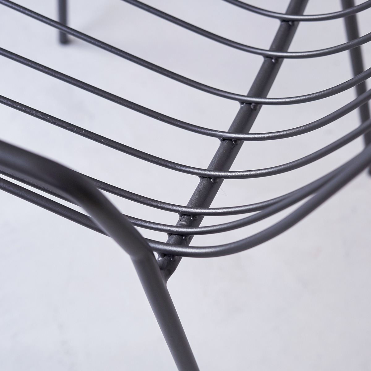 Arty Metal Armchair Dark Grey Arty Metal Armchair Dark Grey