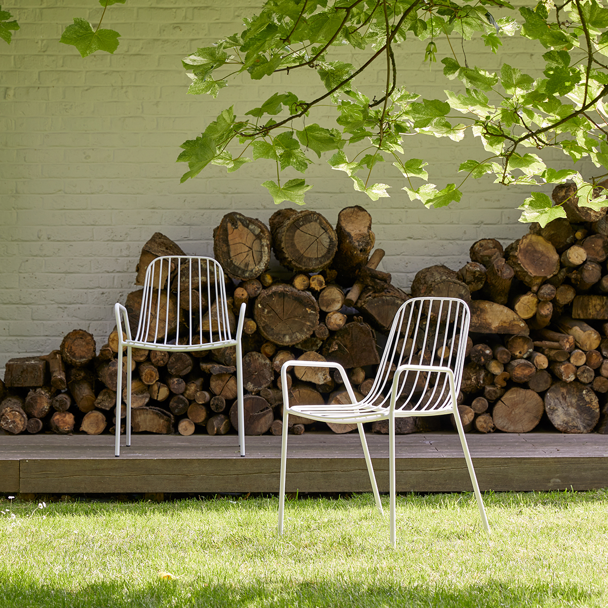 Arty Metal Garden Armchair White Arty Metal Garden Armchair White