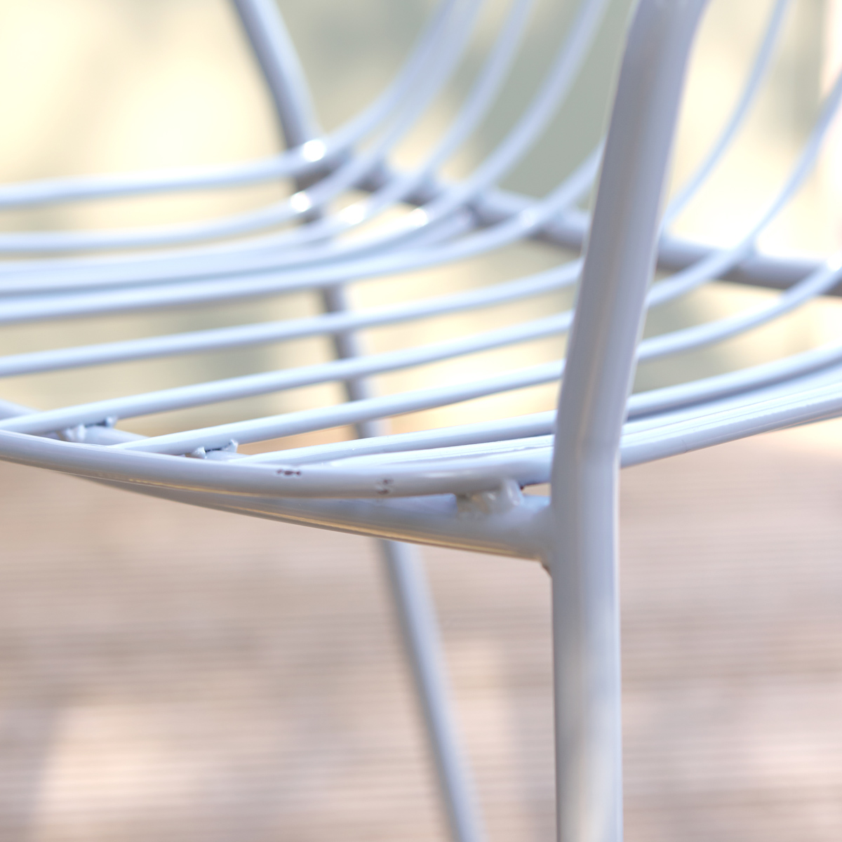 Arty Metal Outdoor Armchair Bleu Grey Arty Metal Outdoor Armchair Bleu Grey