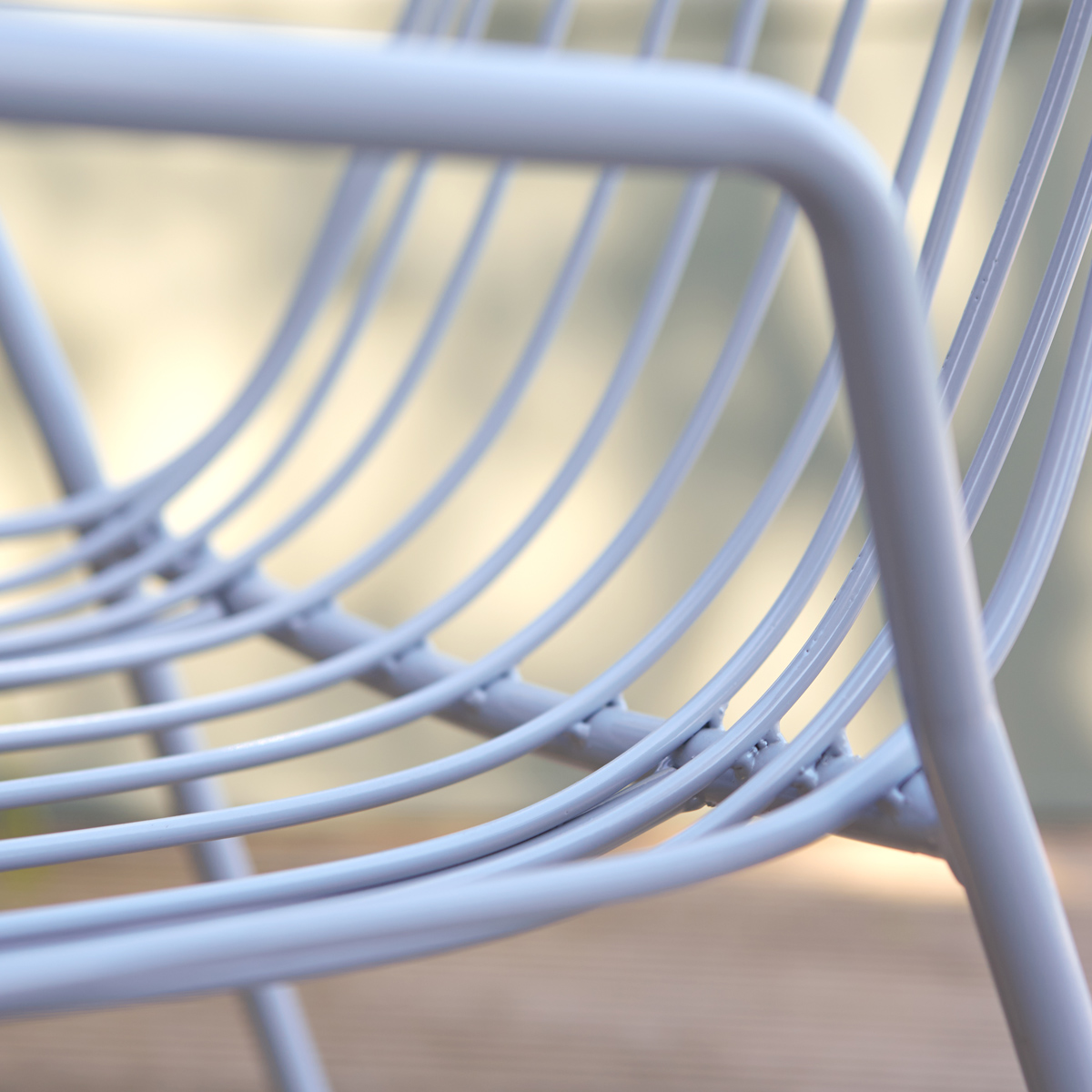 Arty Metal Outdoor Armchair Bleu Grey Arty Metal Outdoor Armchair Bleu Grey