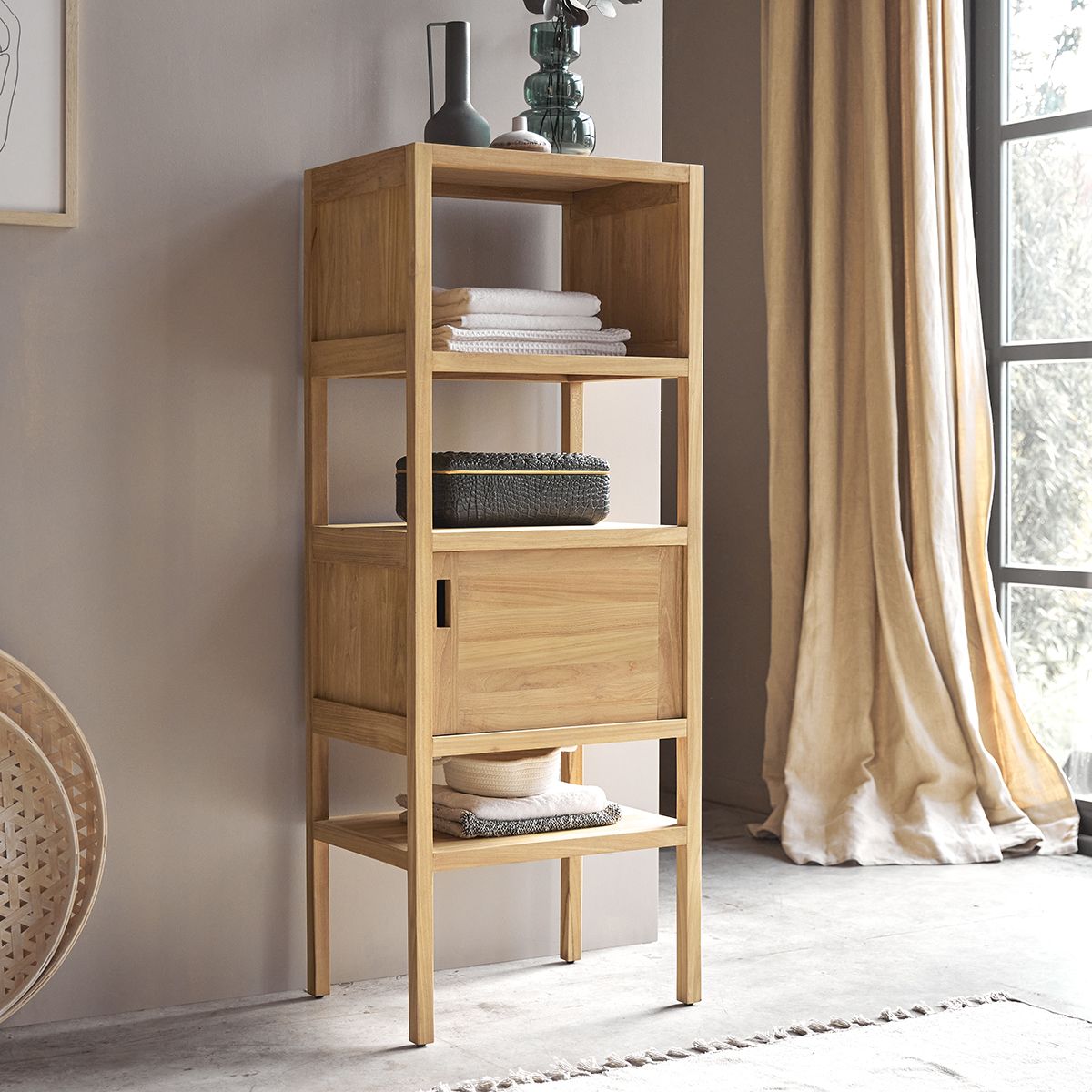 Arty teak column 140 Arty teak column 140