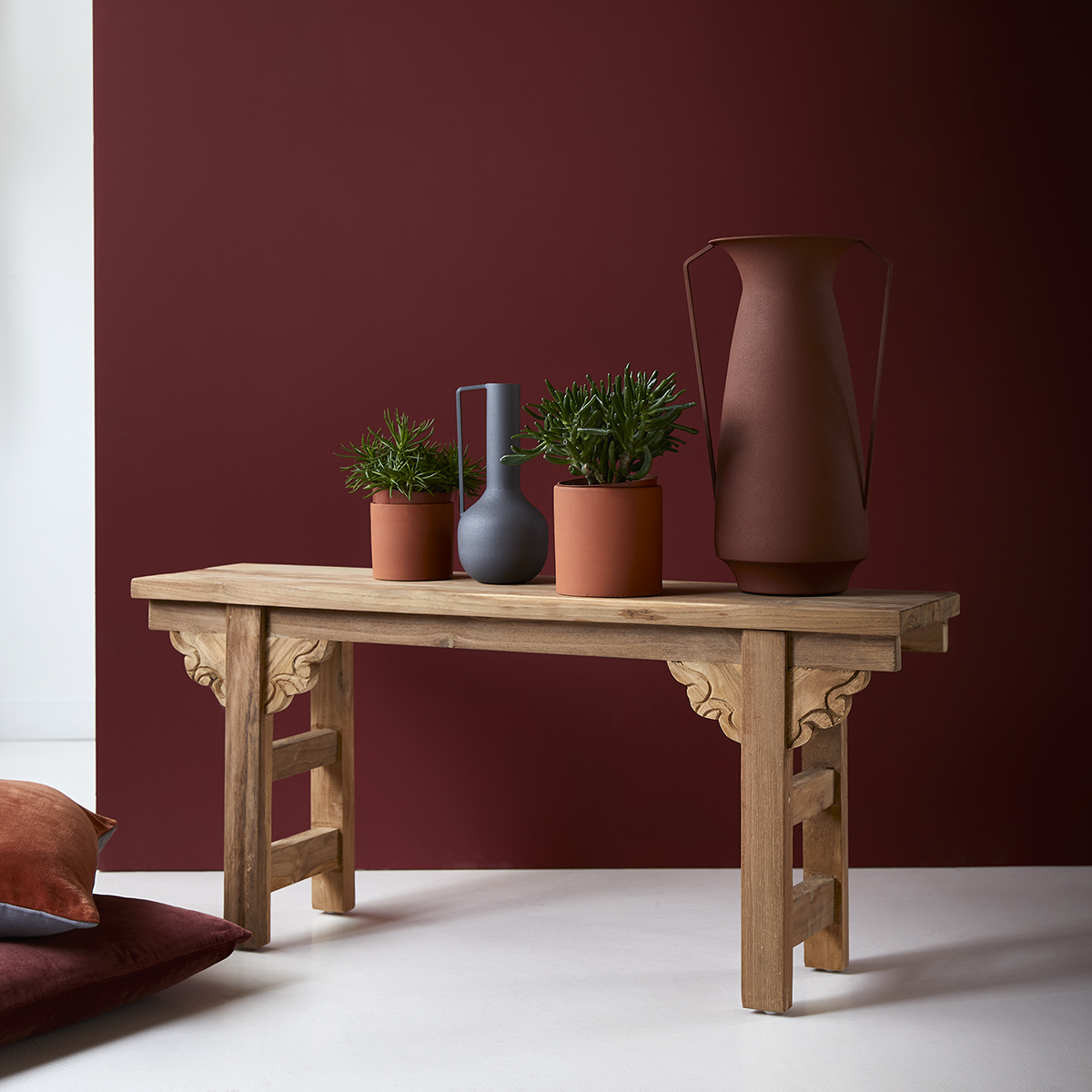 Bank aus recyceltem massivem Teakholz 100 Adonis Bank aus recyceltem massivem Teakholz 100 Adonis
