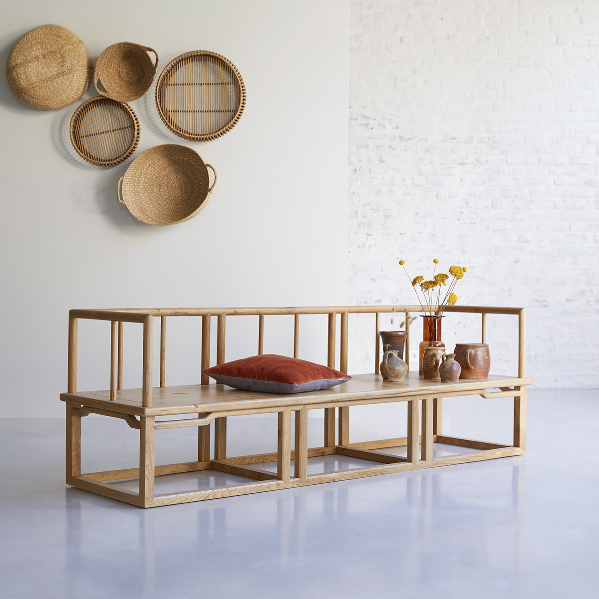 Bao solid oak bench Bao solid oak bench