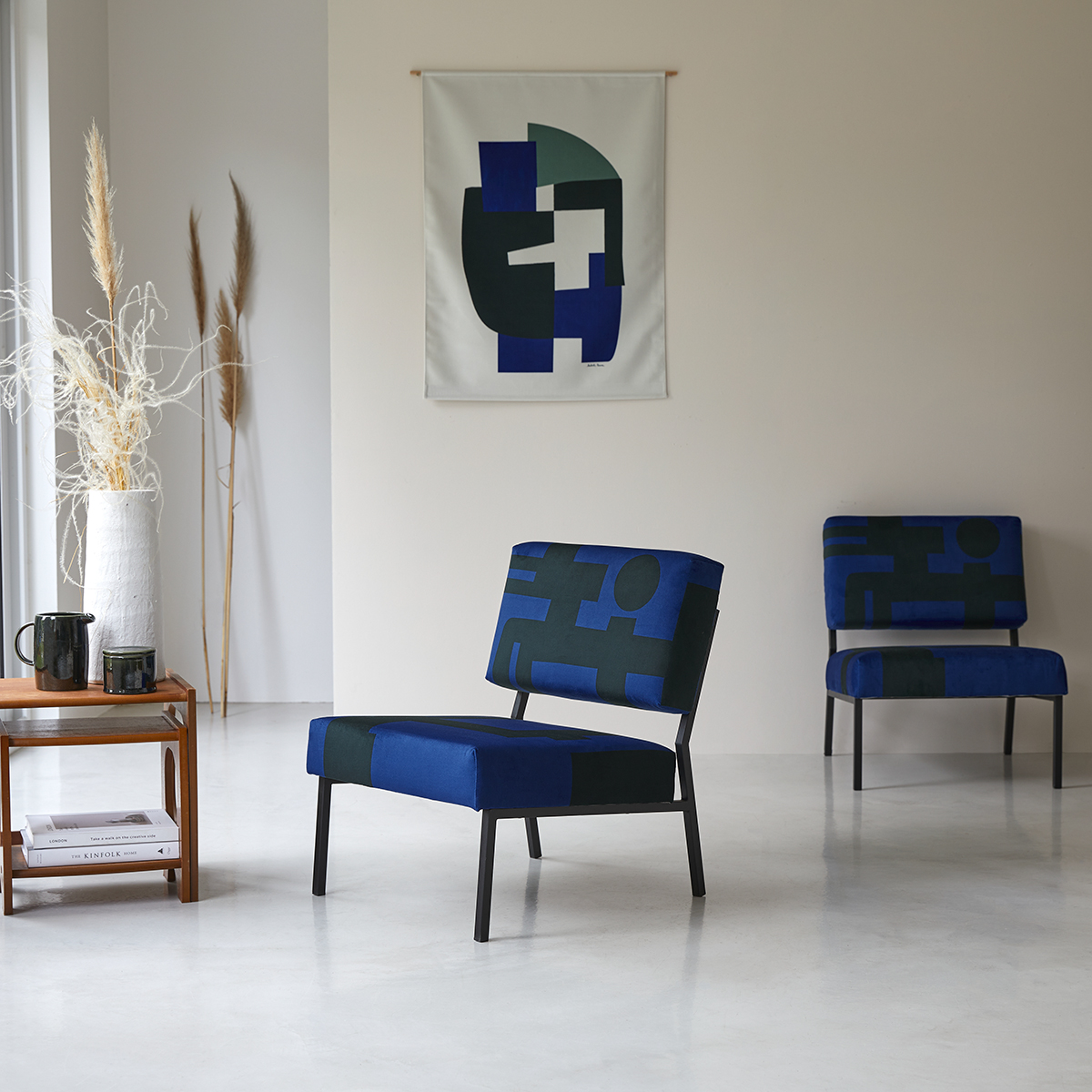 Barbican blue easy chair Barbican blue easy chair