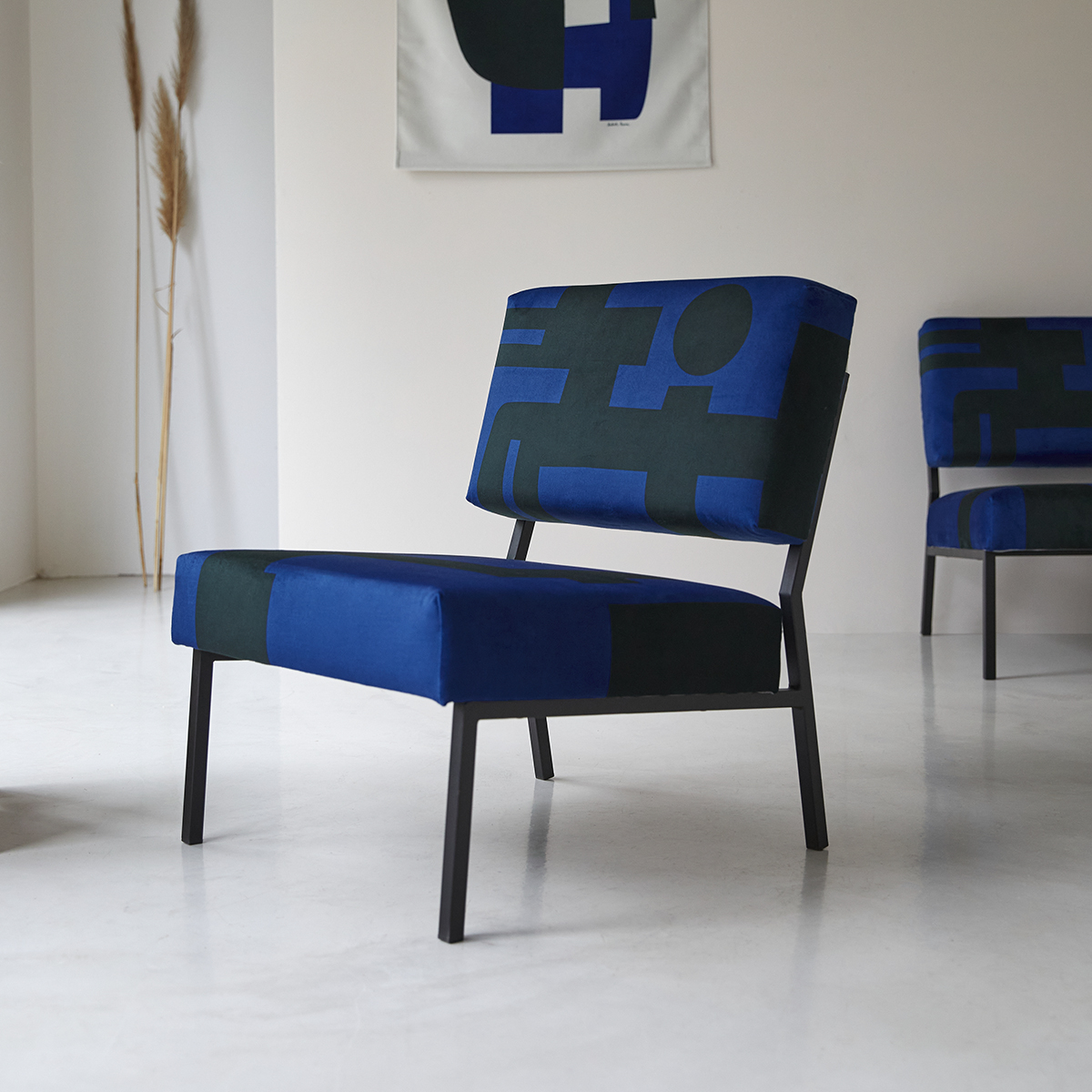 Barbican blue easy chair Barbican blue easy chair
