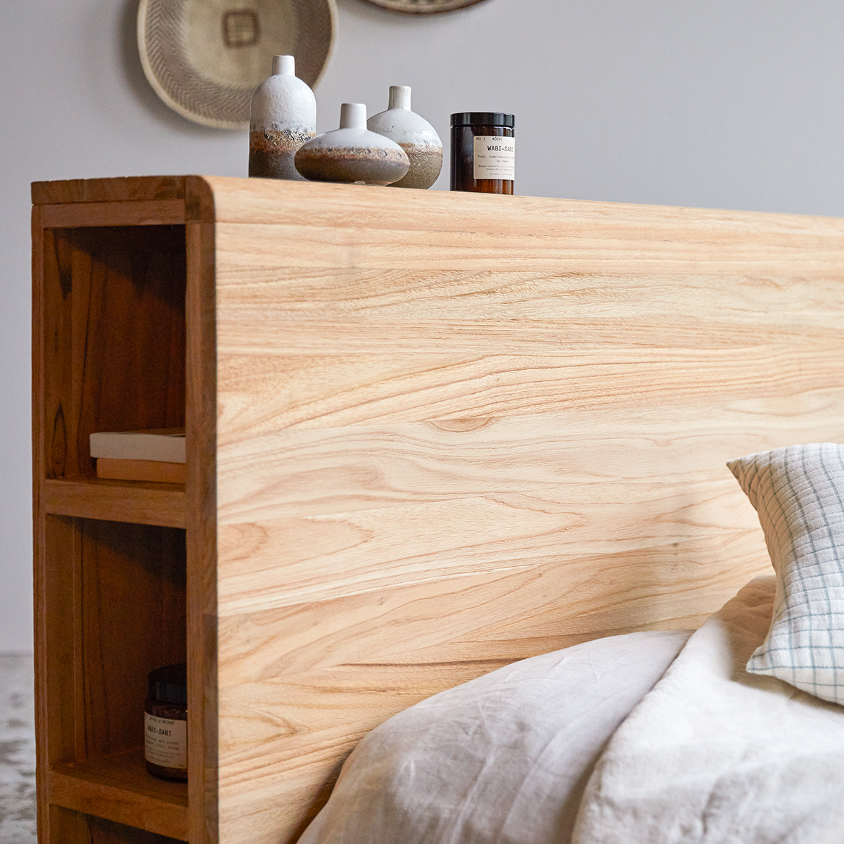 Bertie solid teak Headboard 165 cm Bertie solid teak Headboard 165 cm