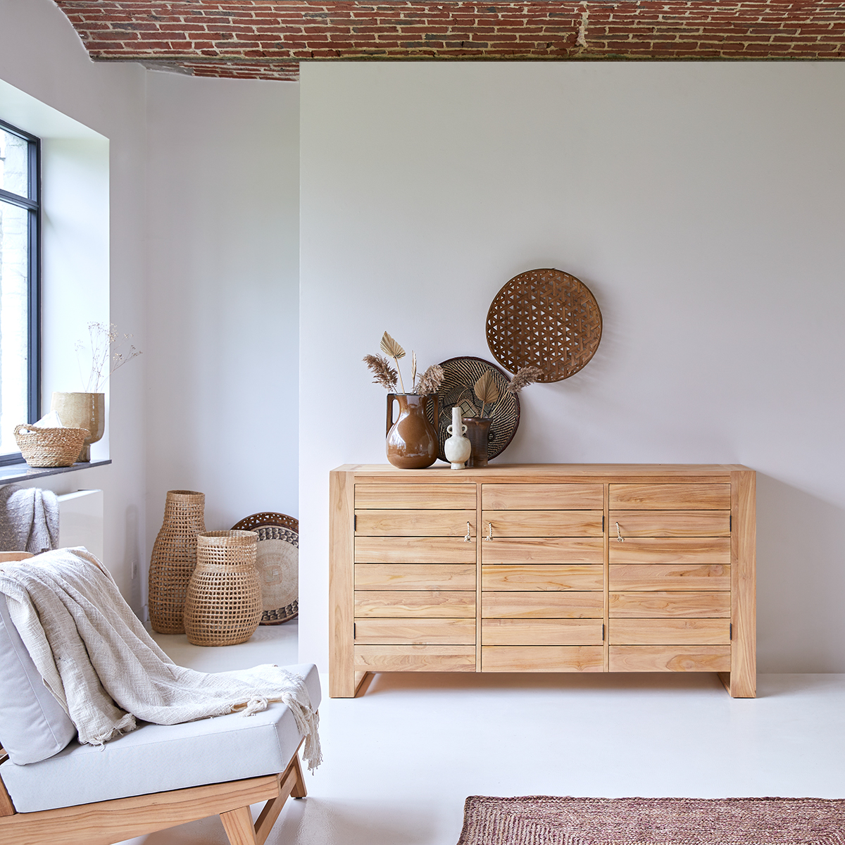 Buffet aus massives Teakholz 170 Minimalys Buffet aus massives Teakholz 170 Minimalys