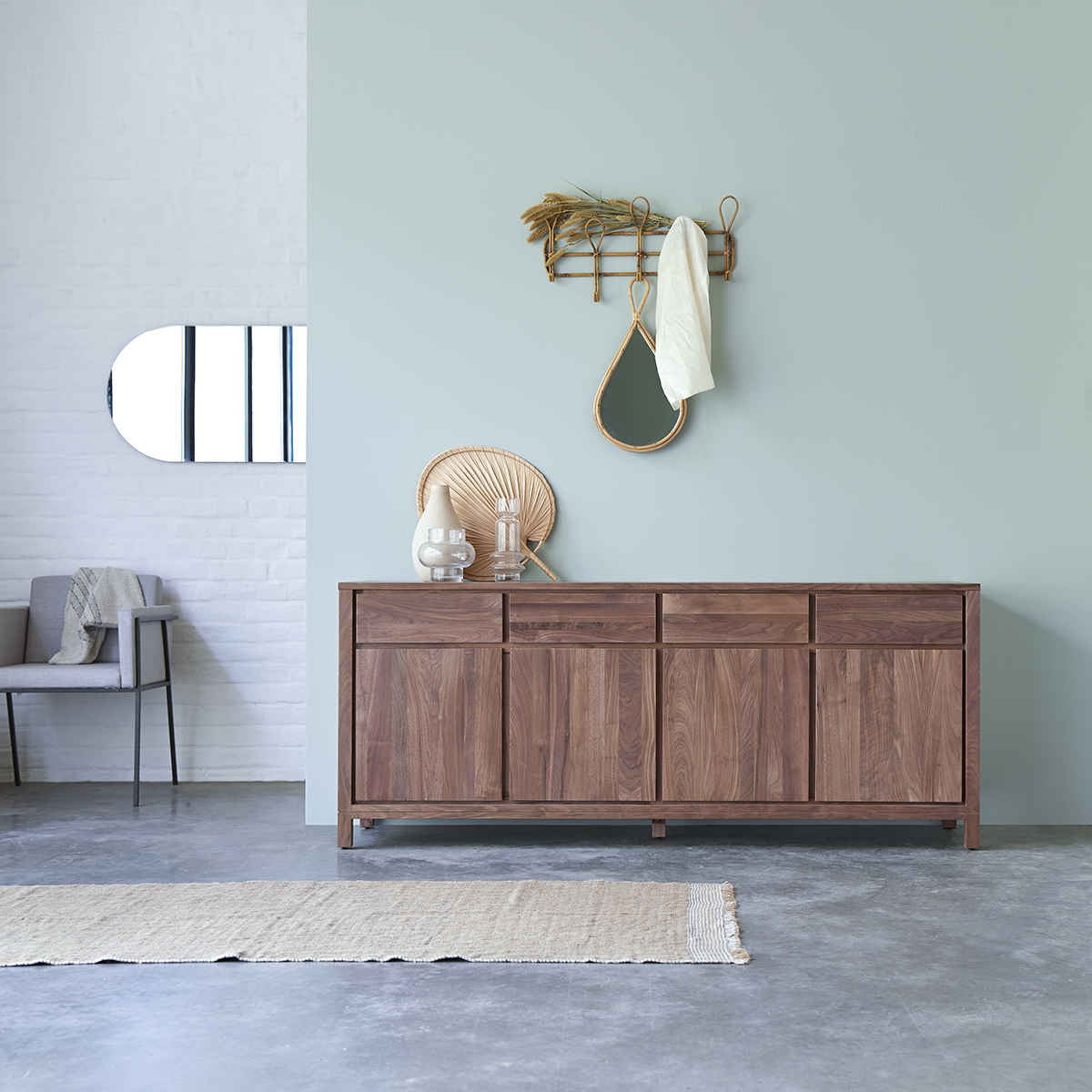 Buffet en noyer massif 180 Solid Buffet en noyer massif 180 Solid
