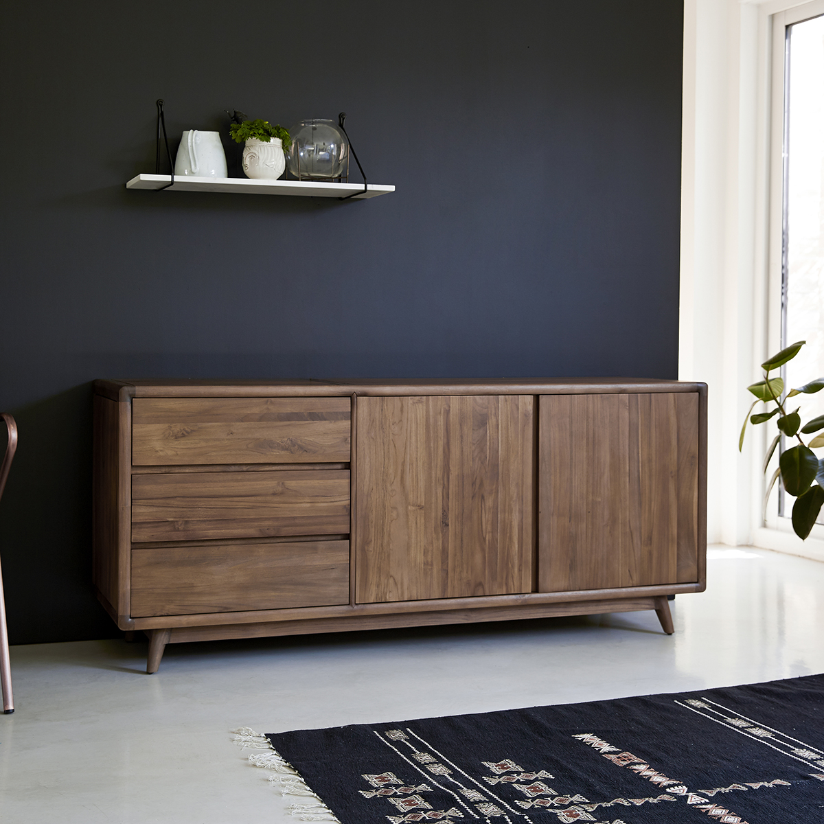 Buffet en teck massif 165 Vintage Buffet en teck massif 165 Vintage