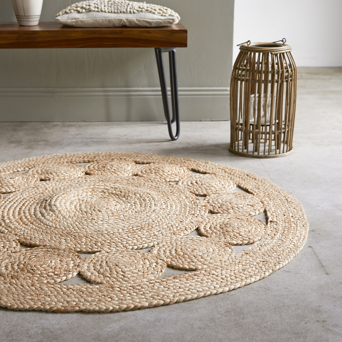 Casatera Teppich aus Jute Aristide 120 cm Casatera Teppich aus Jute Aristide 120 cm