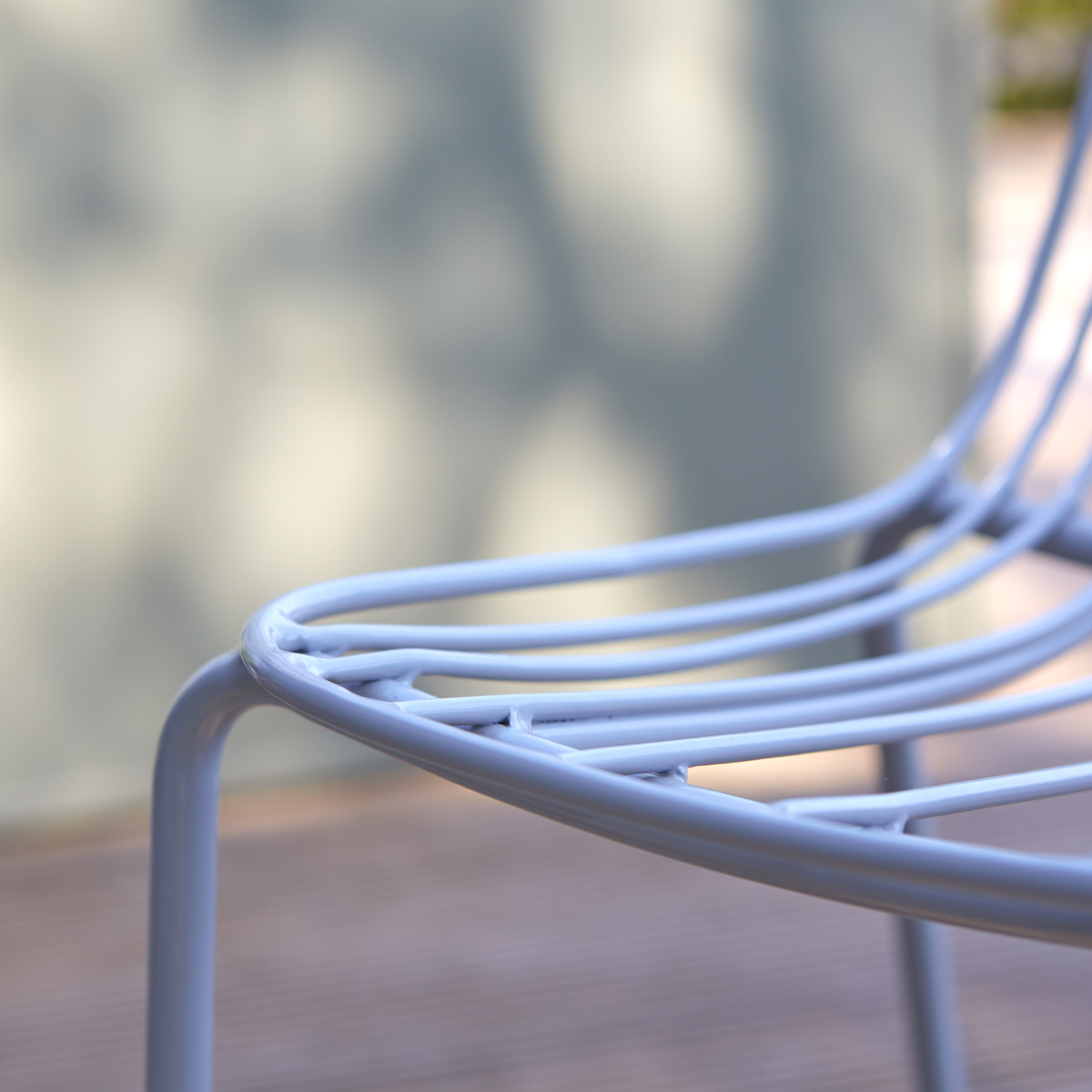Chaise de jardin en métal Arty bleu grey Chaise de jardin en métal Arty bleu grey