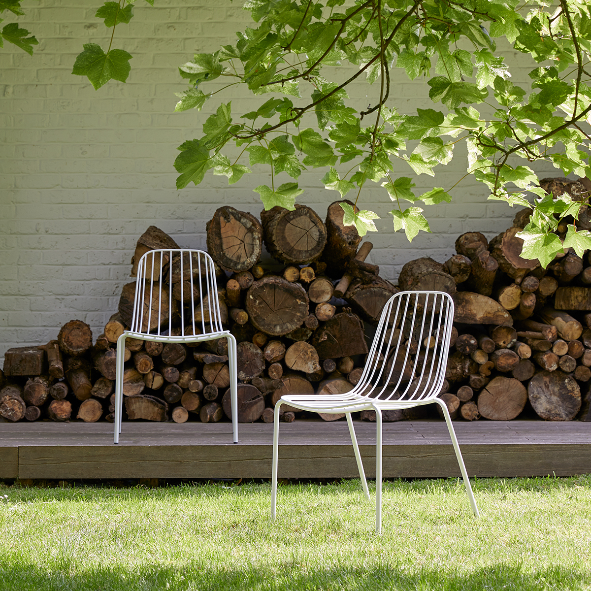 Chaise de jardin en métal Arty white Chaise de jardin en métal Arty white