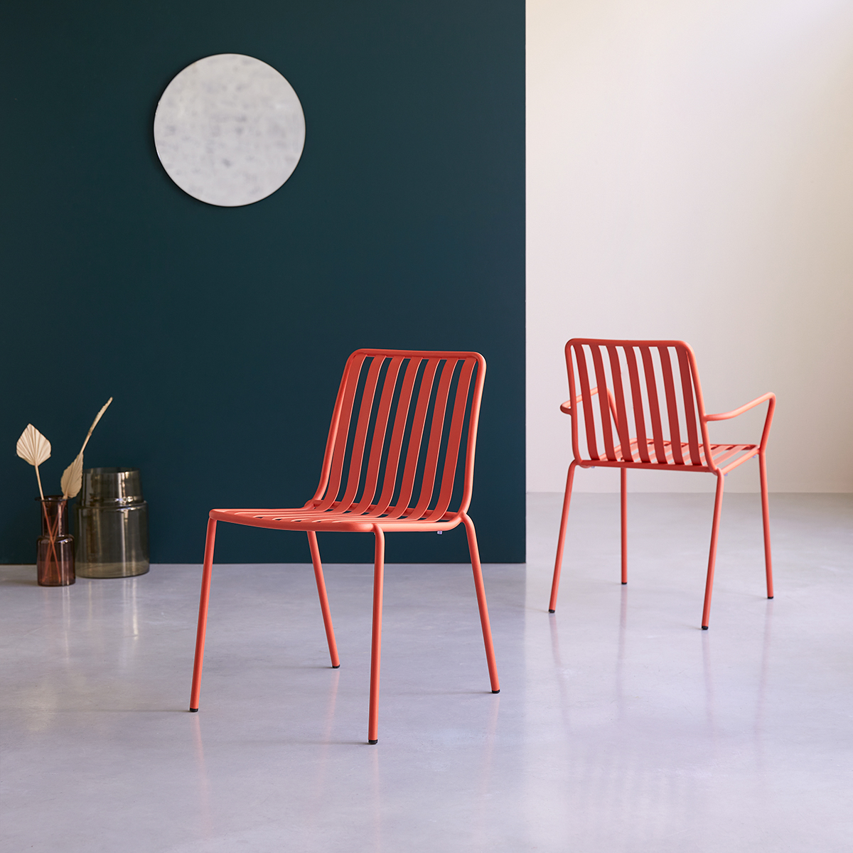 Chaise en métal Gaby orange Chaise en métal Gaby orange
