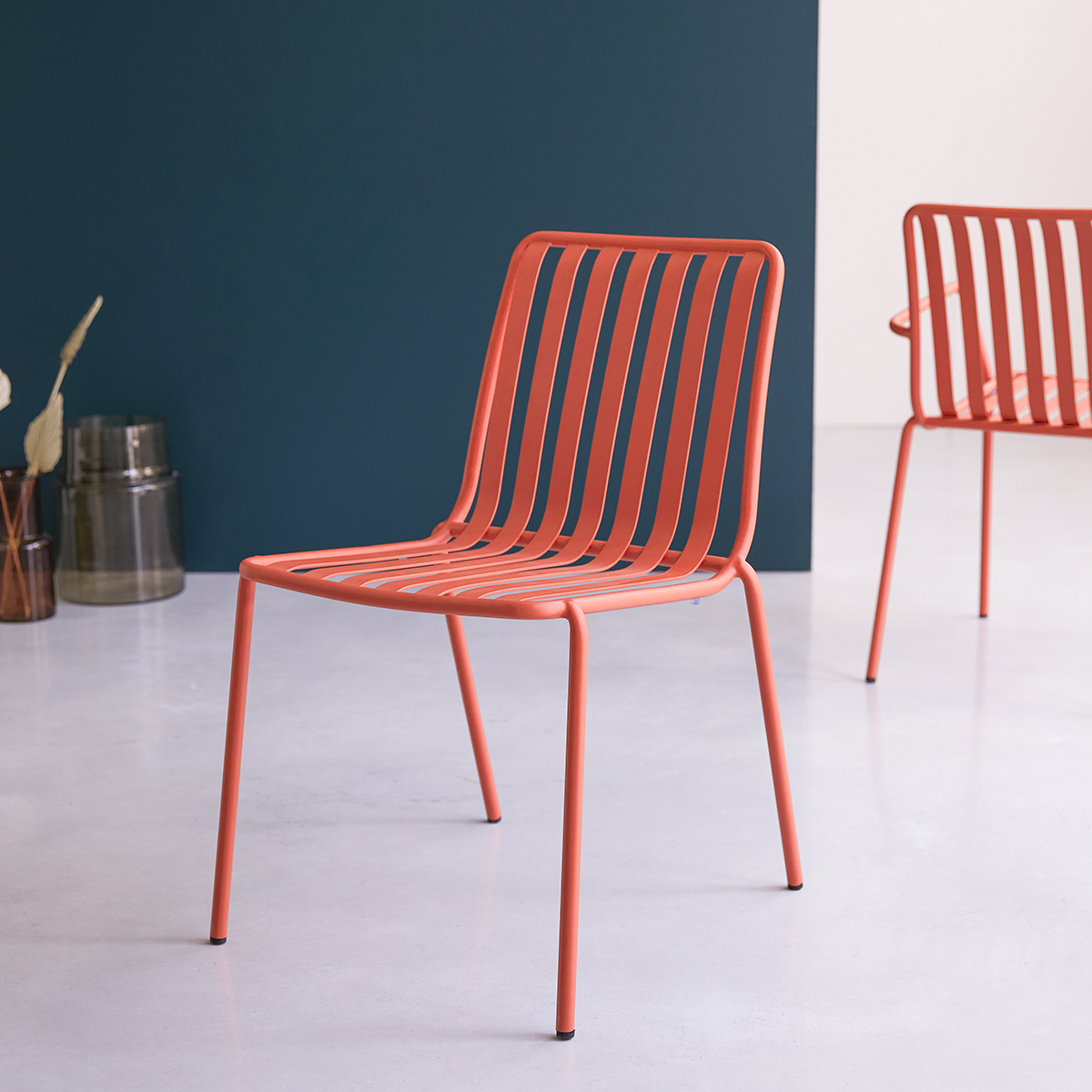 Chaise en métal Gaby orange Chaise en métal Gaby orange