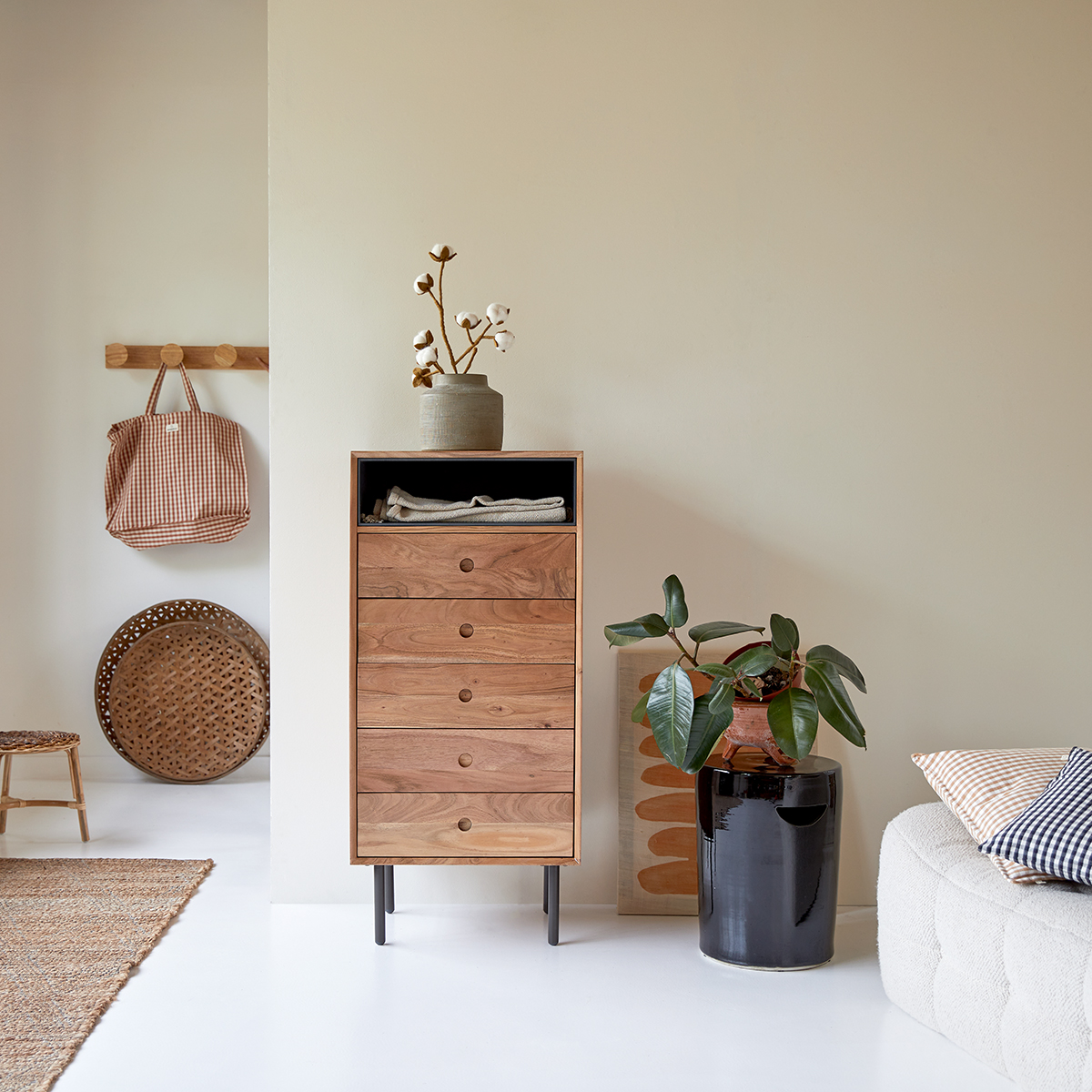 Chiffonnier en acacia Pavel Chiffonnier en acacia Pavel
