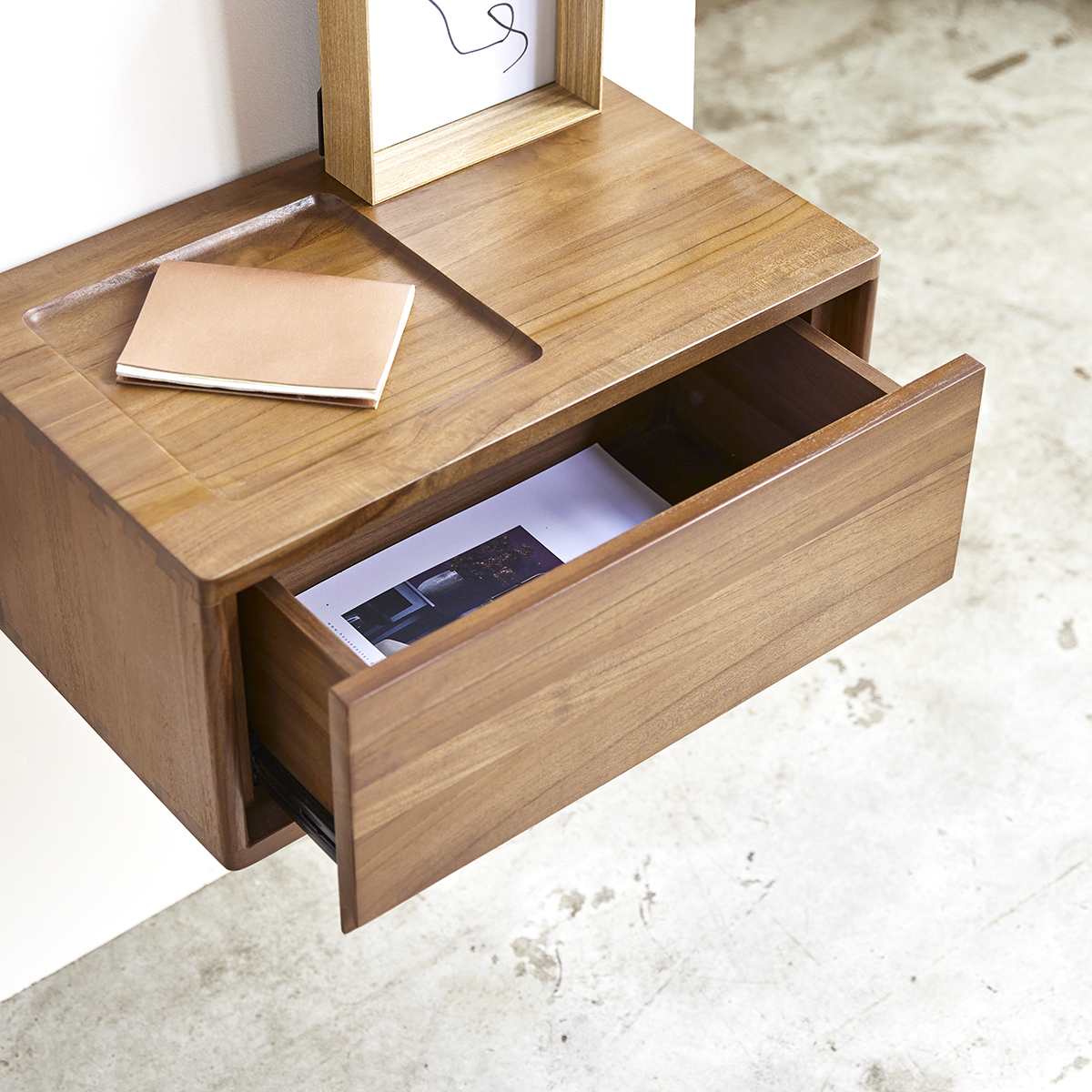Circa 1-drawer solid teak Bedside table Circa 1-drawer solid teak Bedside table