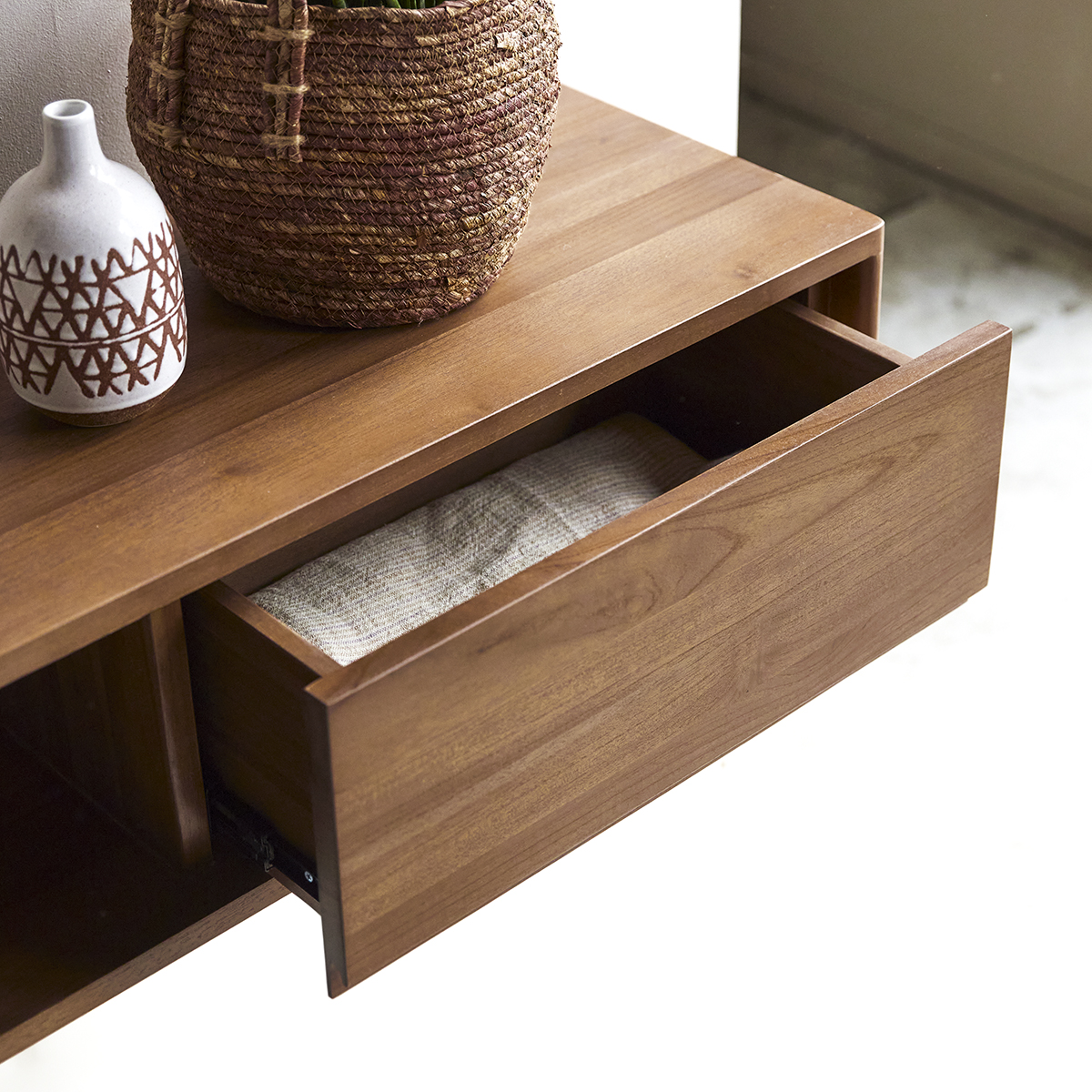 Circa 1-Drawer solid teak Console Table 110 Circa 1-Drawer solid teak Console Table 110