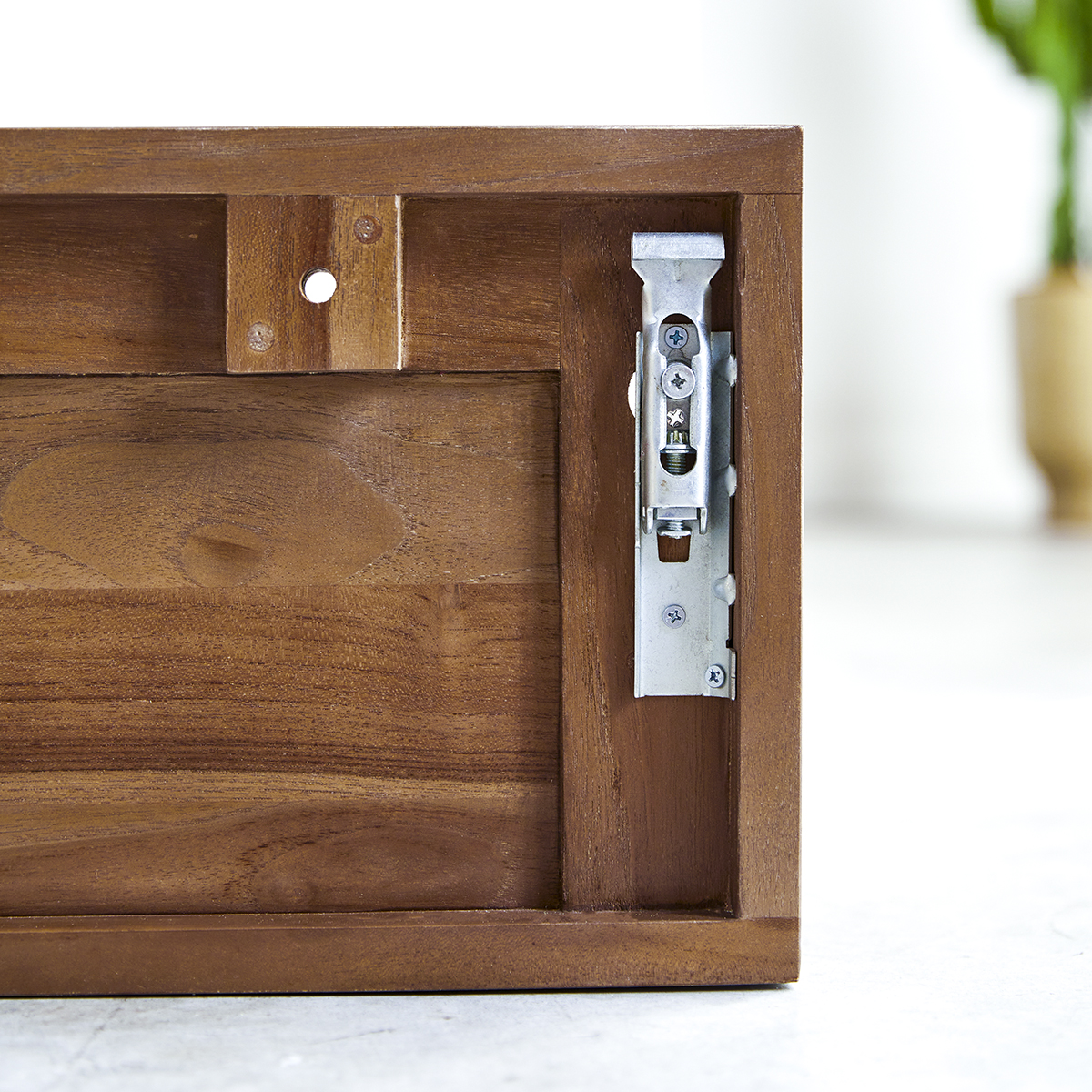 Circa 1-drawer wall-mounted teak TV unit 160 Circa 1-drawer wall-mounted teak TV unit 160