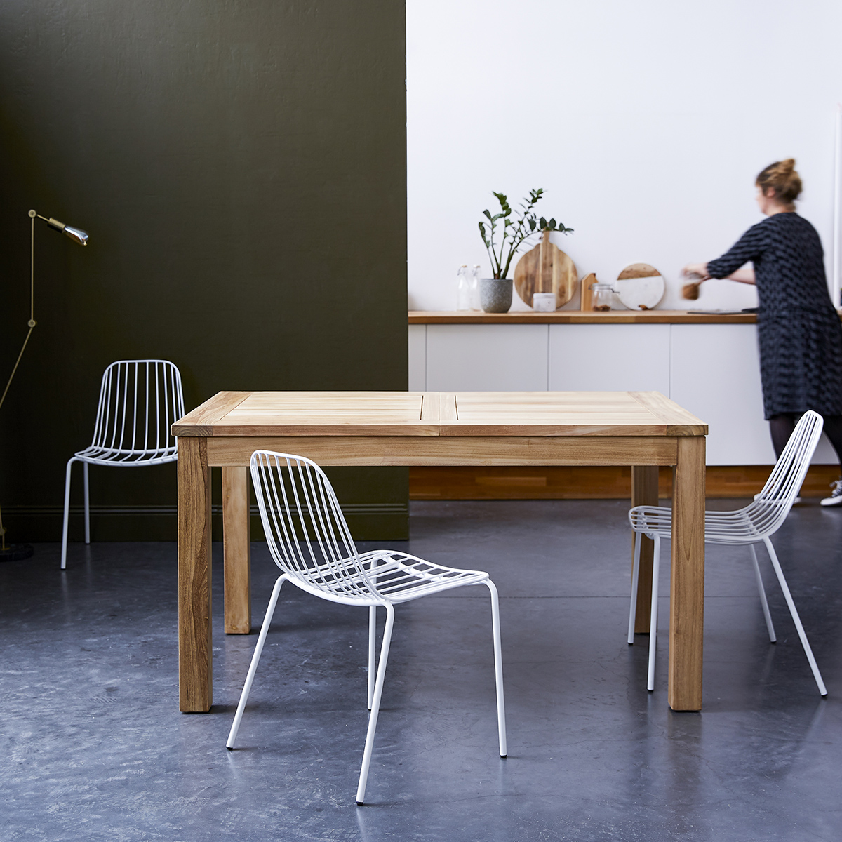 Cloé Extendable Teak Table 140x90 Cloé Extendable Teak Table 140x90
