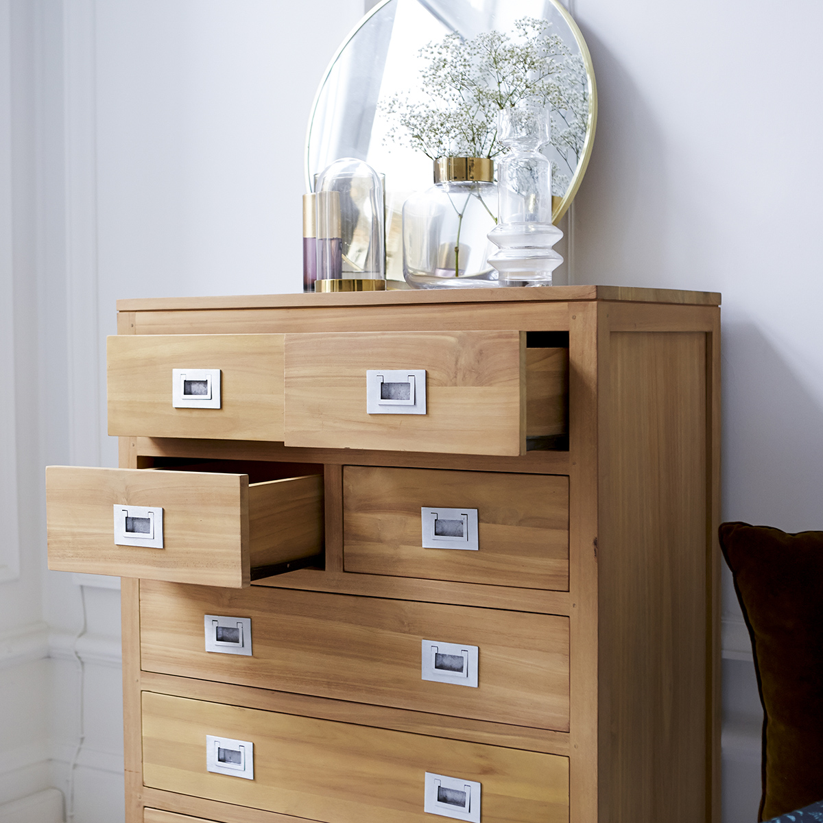 Coffee Tek solid teak Chest of drawers Coffee Tek solid teak Chest of drawers