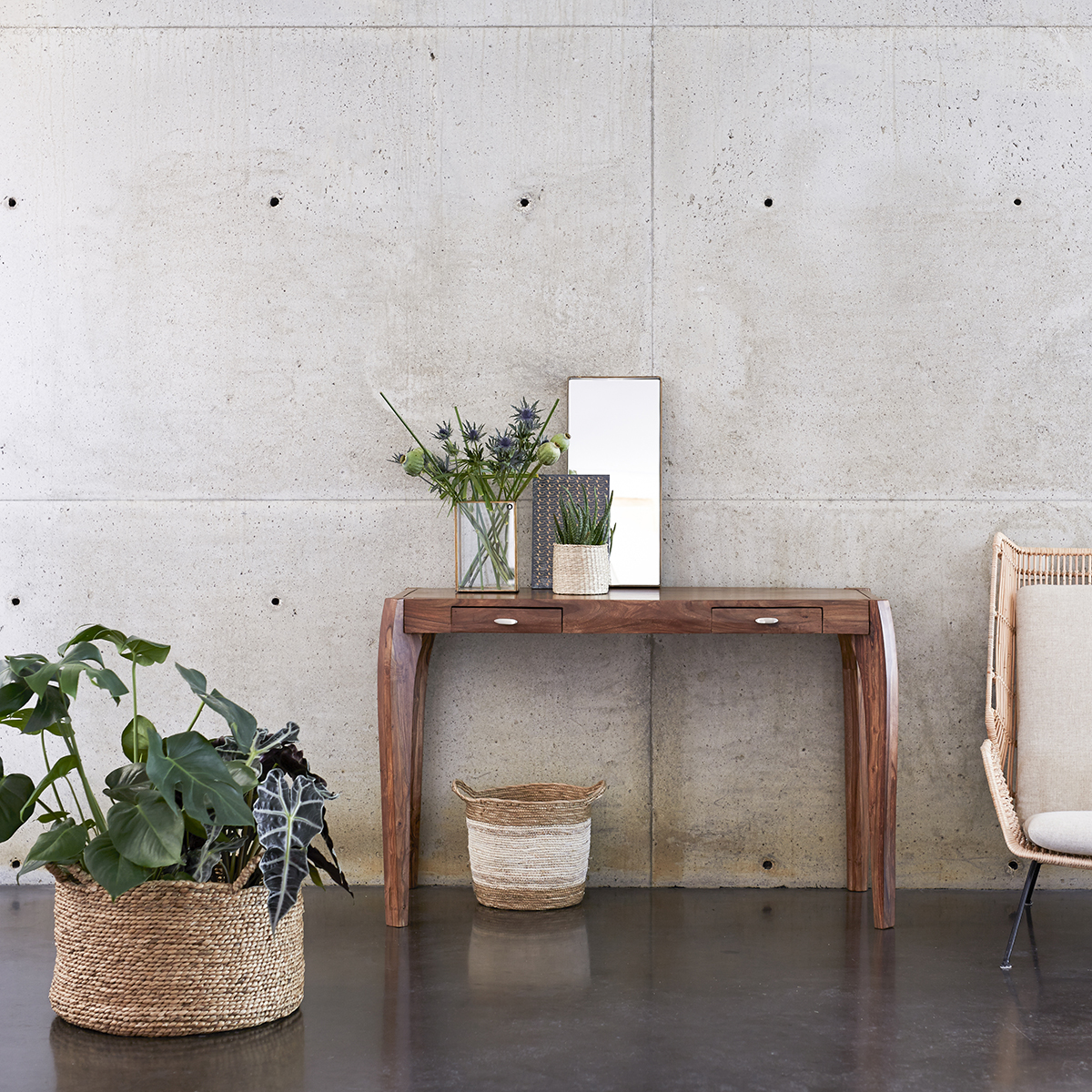 Console en palissandre massif 120 Luna Console en palissandre massif 120 Luna