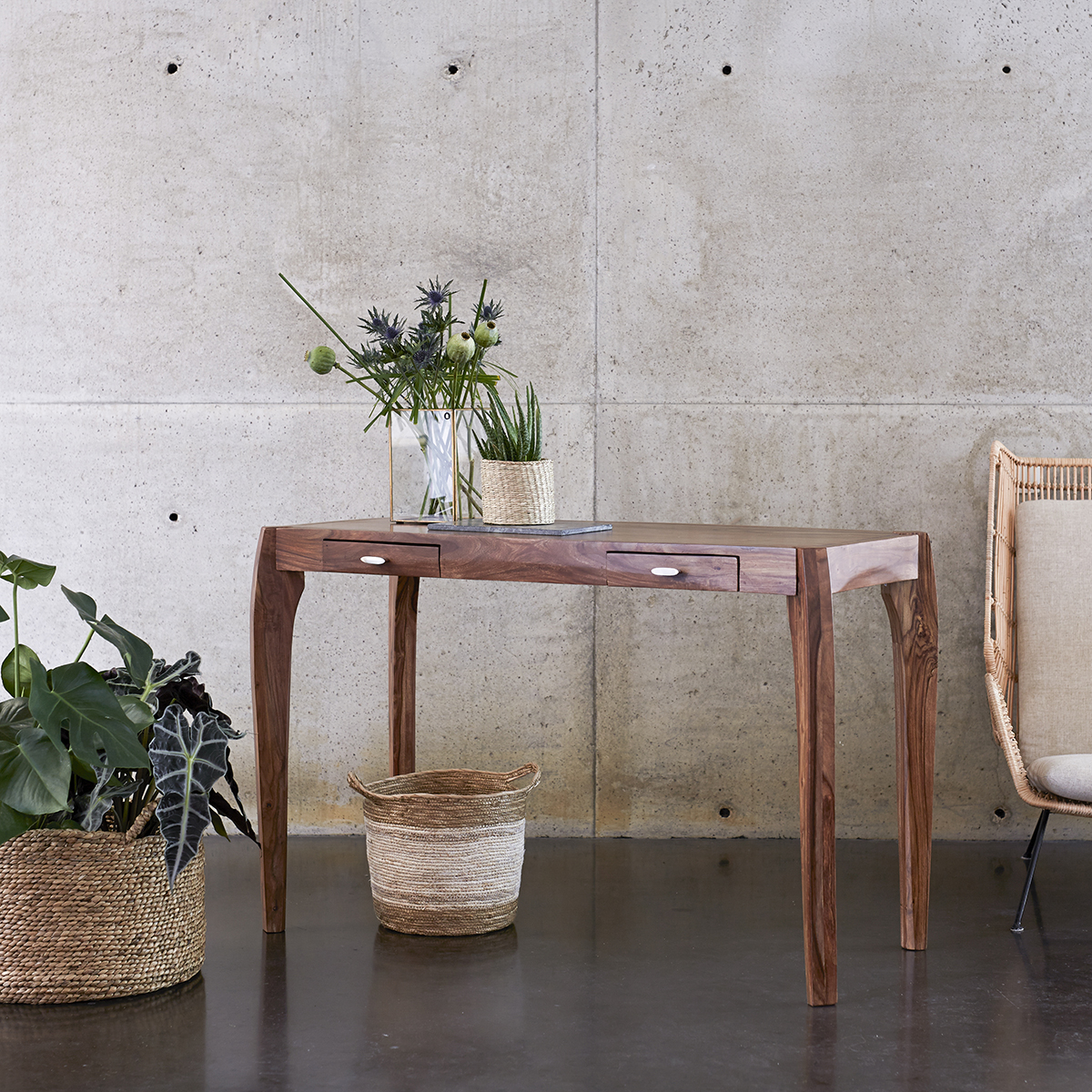 Console en palissandre massif 120 Luna Console en palissandre massif 120 Luna