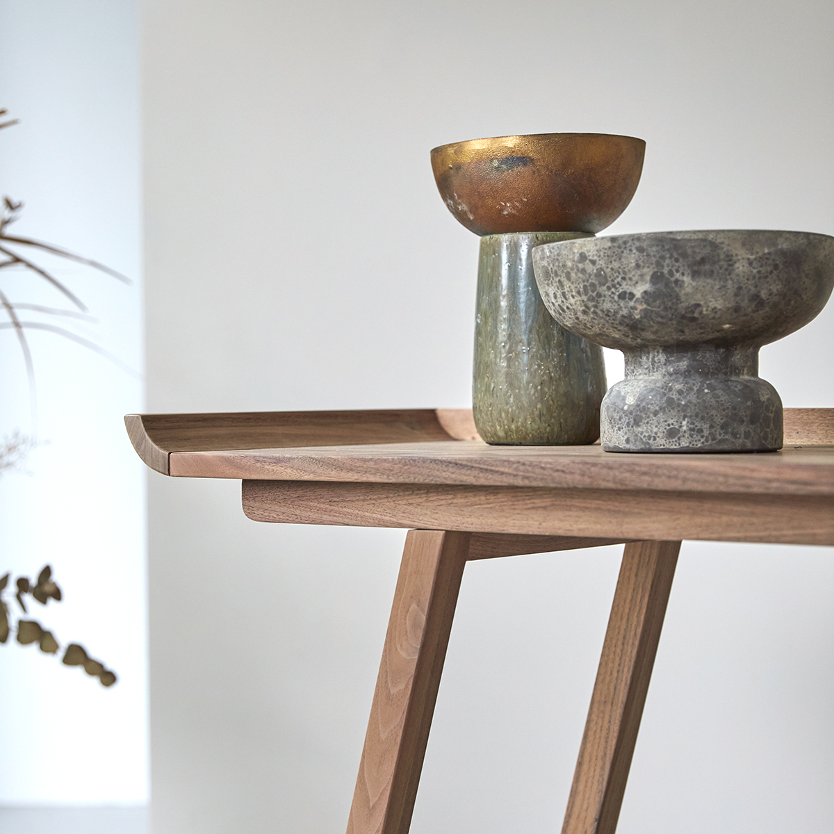 Console haute en noyer massif 110 Pampa Console haute en noyer massif 110 Pampa