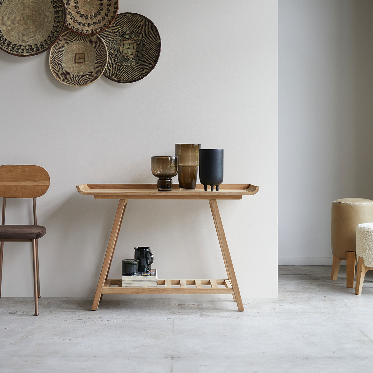 Console haute en teck massif 110 Pampa Console haute en teck massif 110 Pampa