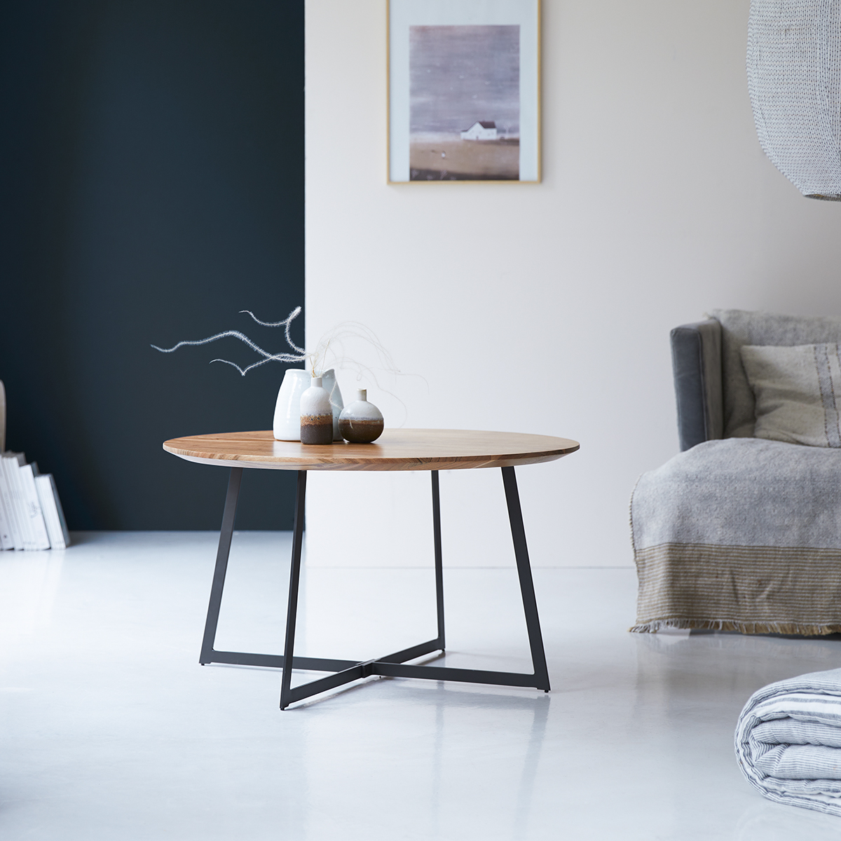 Couchtisch aus massives Akazienholz 80 Temis Couchtisch aus massives Akazienholz 80 Temis