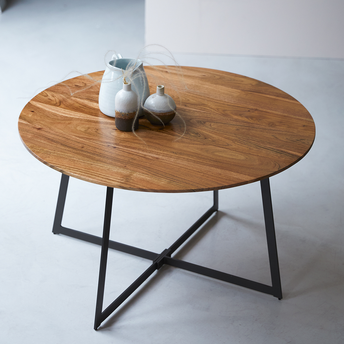 Couchtisch aus massives Akazienholz 80 Temis Couchtisch aus massives Akazienholz 80 Temis