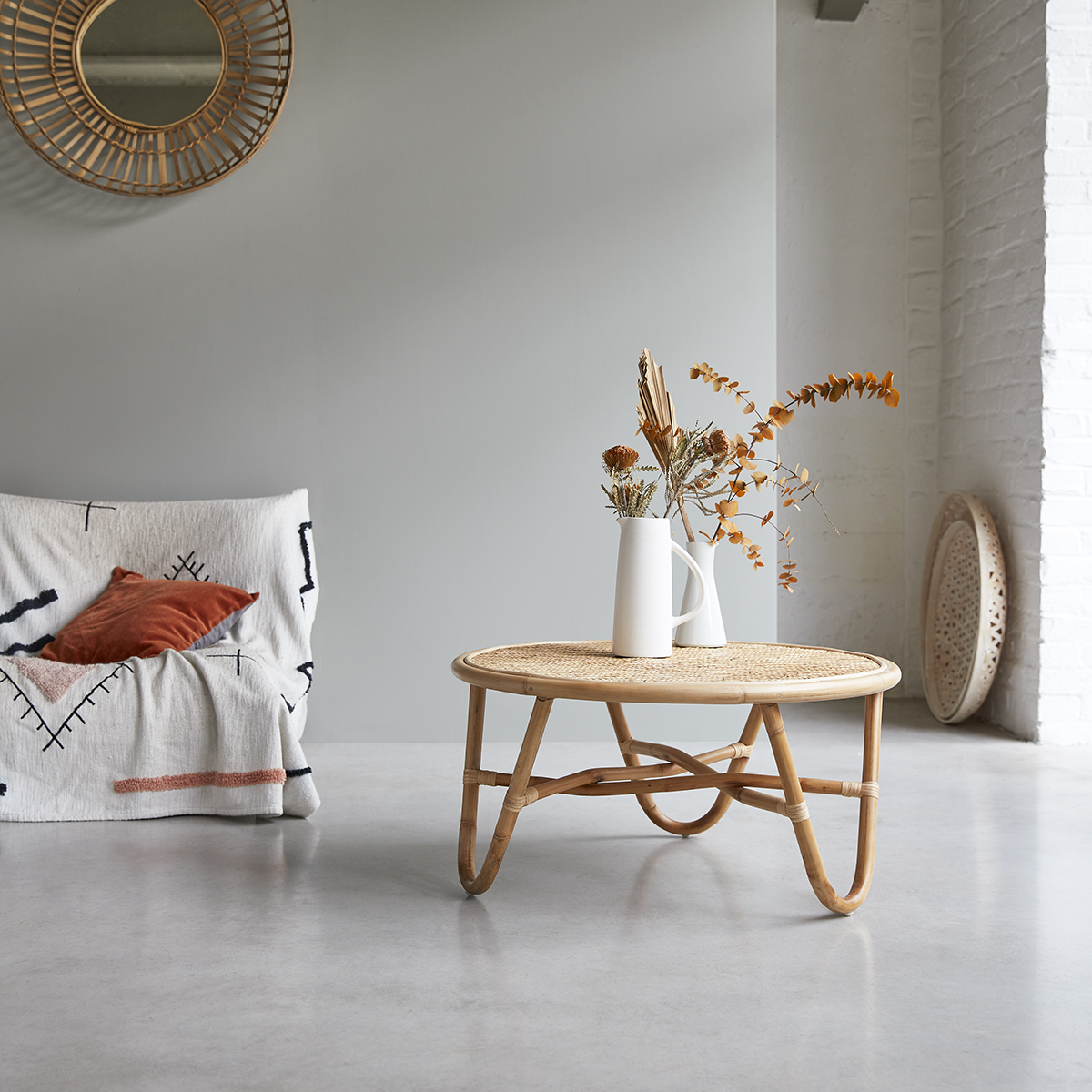 Couchtisch aus Rattan Lina Couchtisch aus Rattan Lina