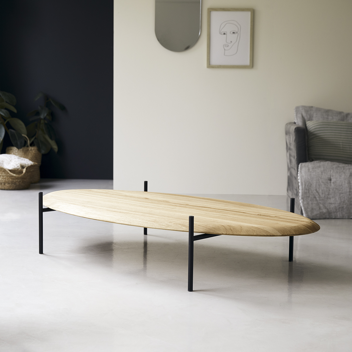 Couchtisch Honorine aus massives Teakholz 160 x 80 Couchtisch Honorine aus massives Teakholz 160 x 80